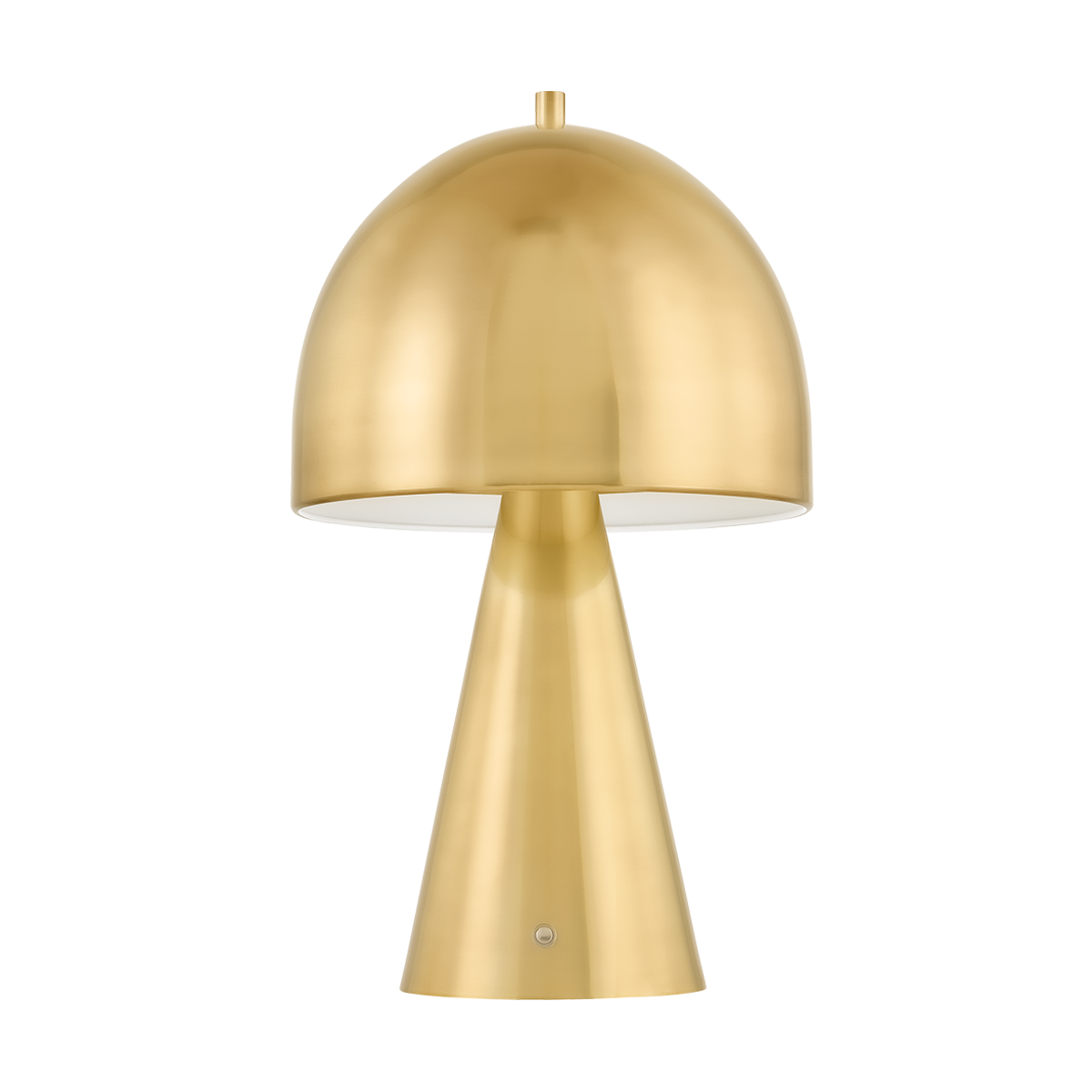 Hopkinton Rechargeable Table Lamp in aged brass — a Hudson Valley rechargeable table lamp for curated interiors at Laurie Yapp Home.