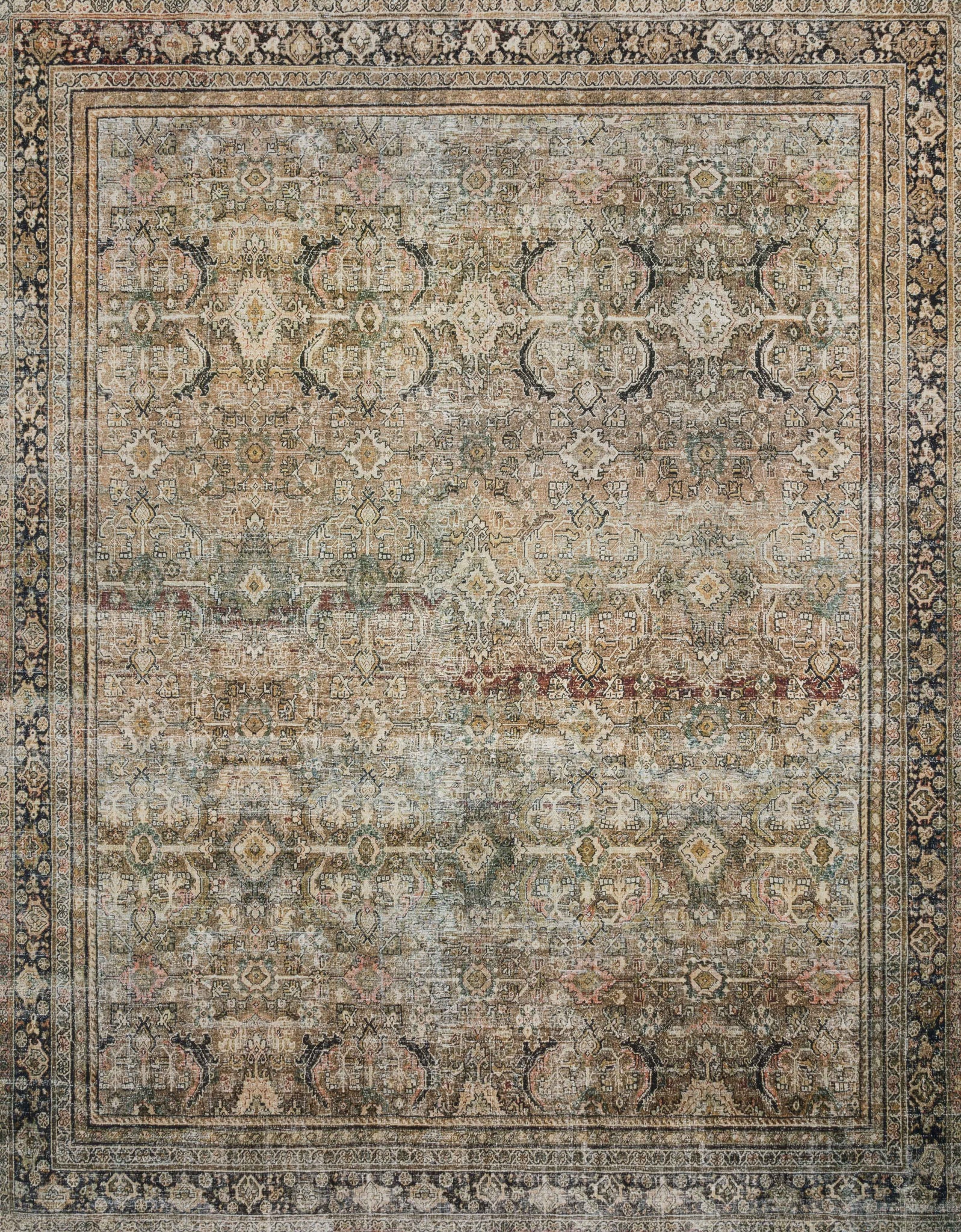 Layla Olive / Charcoal β a Loloi rug at Laurie Yapp Home.