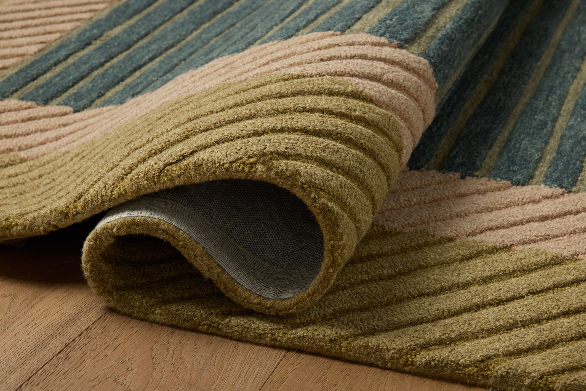 Madi Green / Multi shown from a different angle to reveal its pattern.
