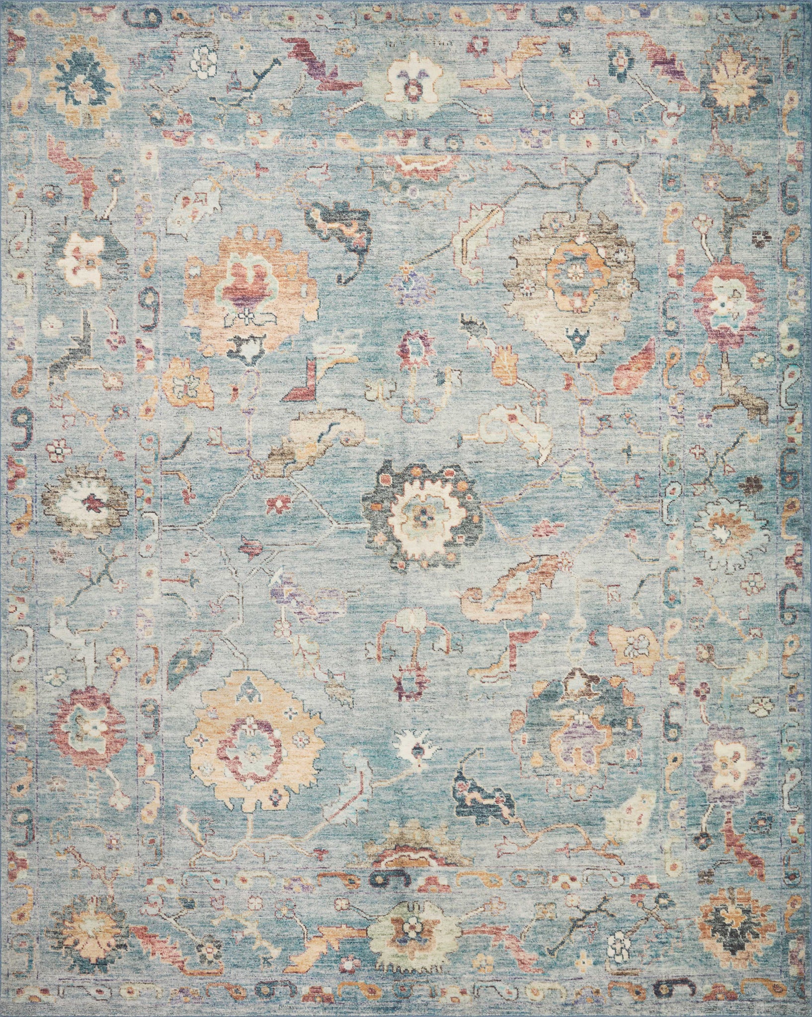 Margot Denim / Multi β a Loloi rug at Laurie Yapp Home.