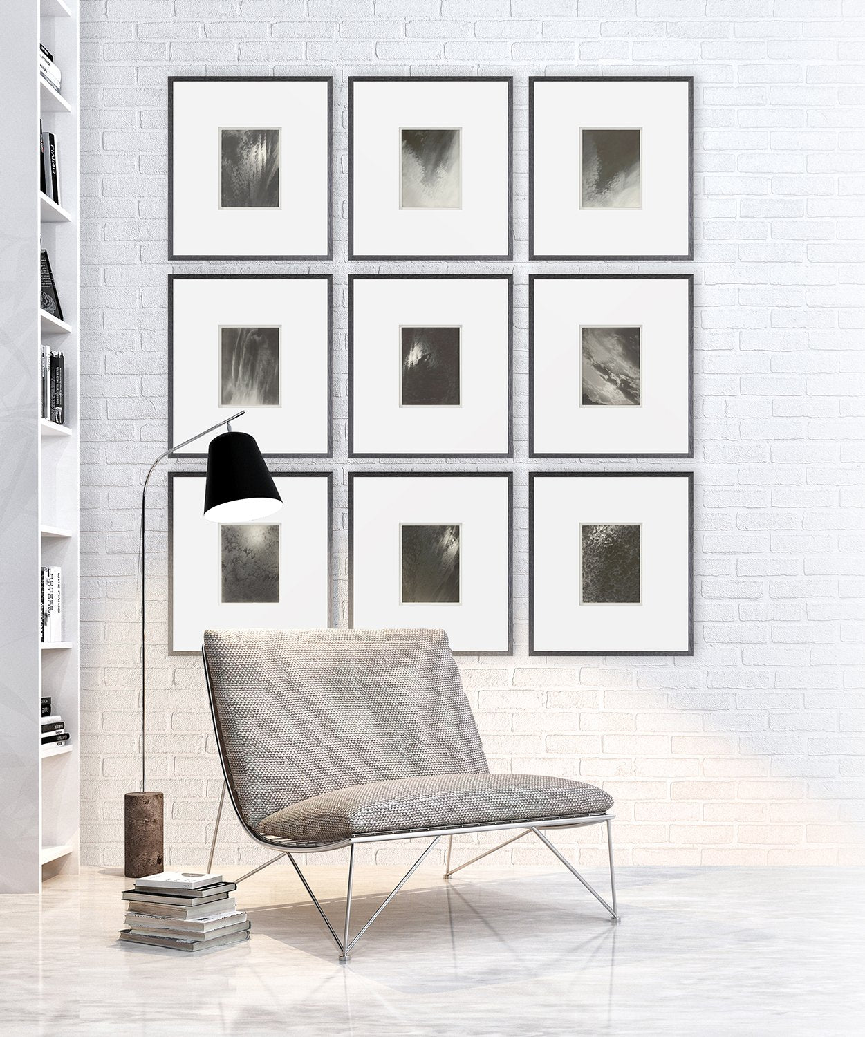 side view of Cloud Sequence Stieglitz IV luxury Artwork
