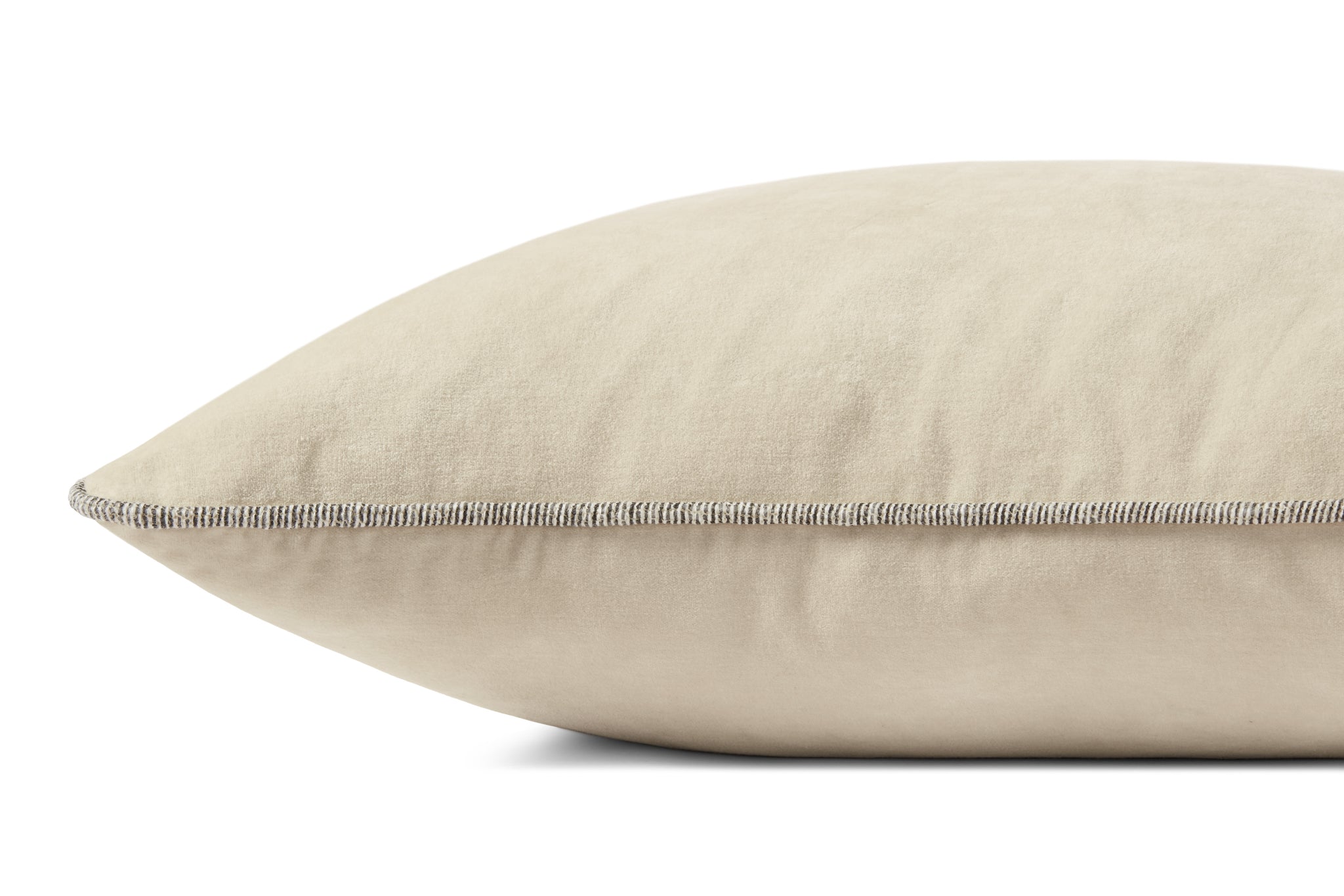 Liza Ivory Pillow shown from another angle.