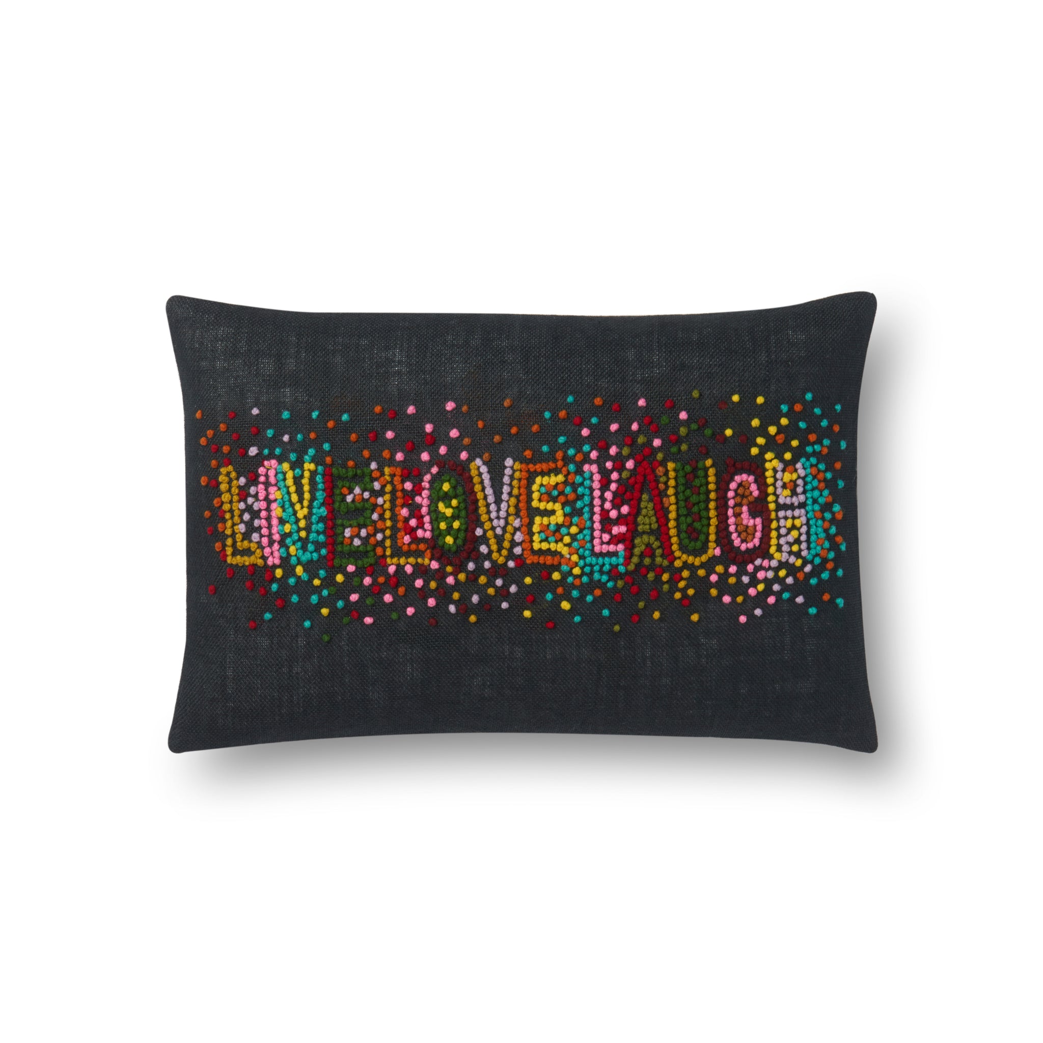 Black / Multi Pillow (Pattern 1) β a Loloi pillow at Laurie Yapp Home.