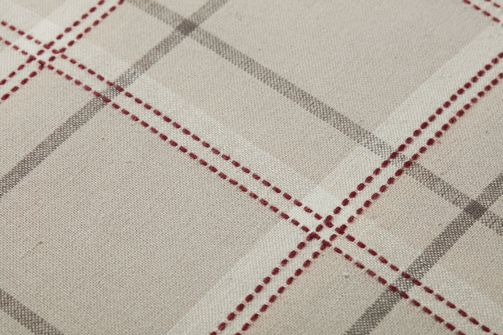 Teddy Beige / Multi Pillow shown from a different angle to reveal its pattern.