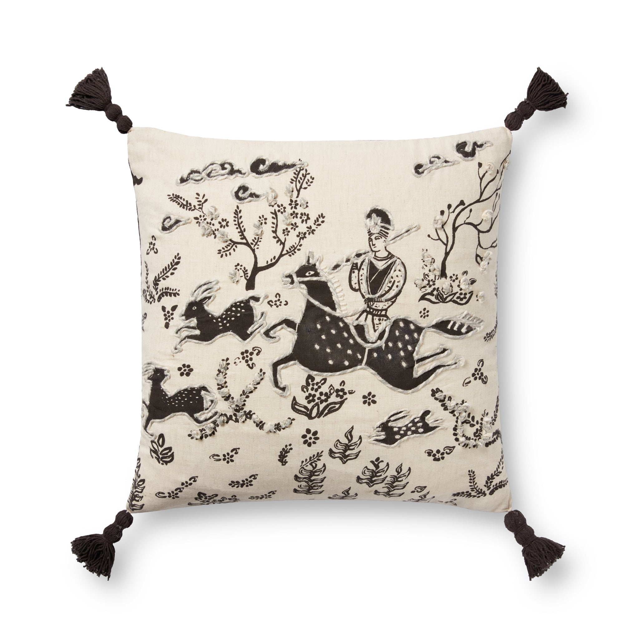 Ivory / Black Pillow β a Loloi pillow at Laurie Yapp Home.