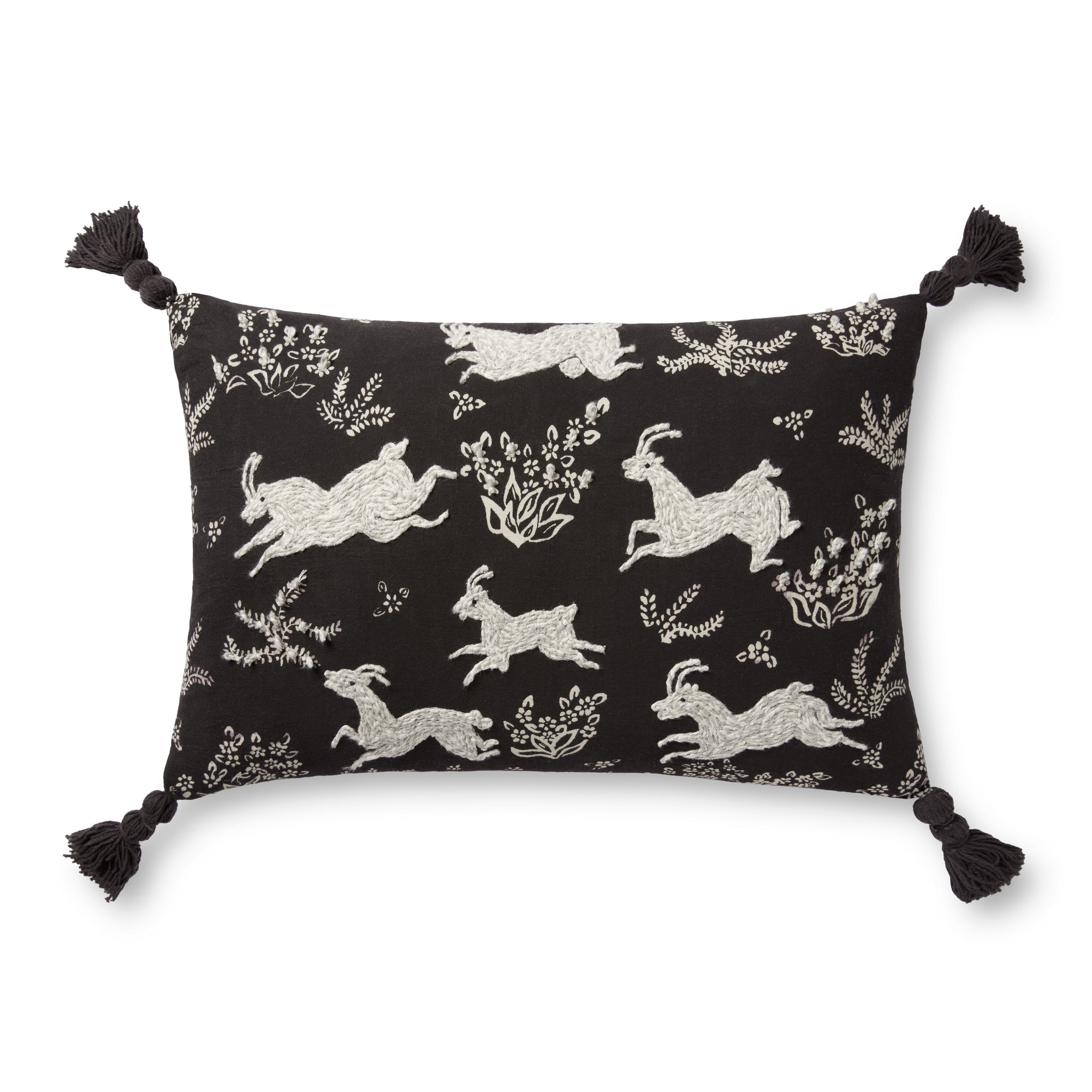 Black / Ivory Pillow (Pattern 2) β a Loloi pillow at Laurie Yapp Home.