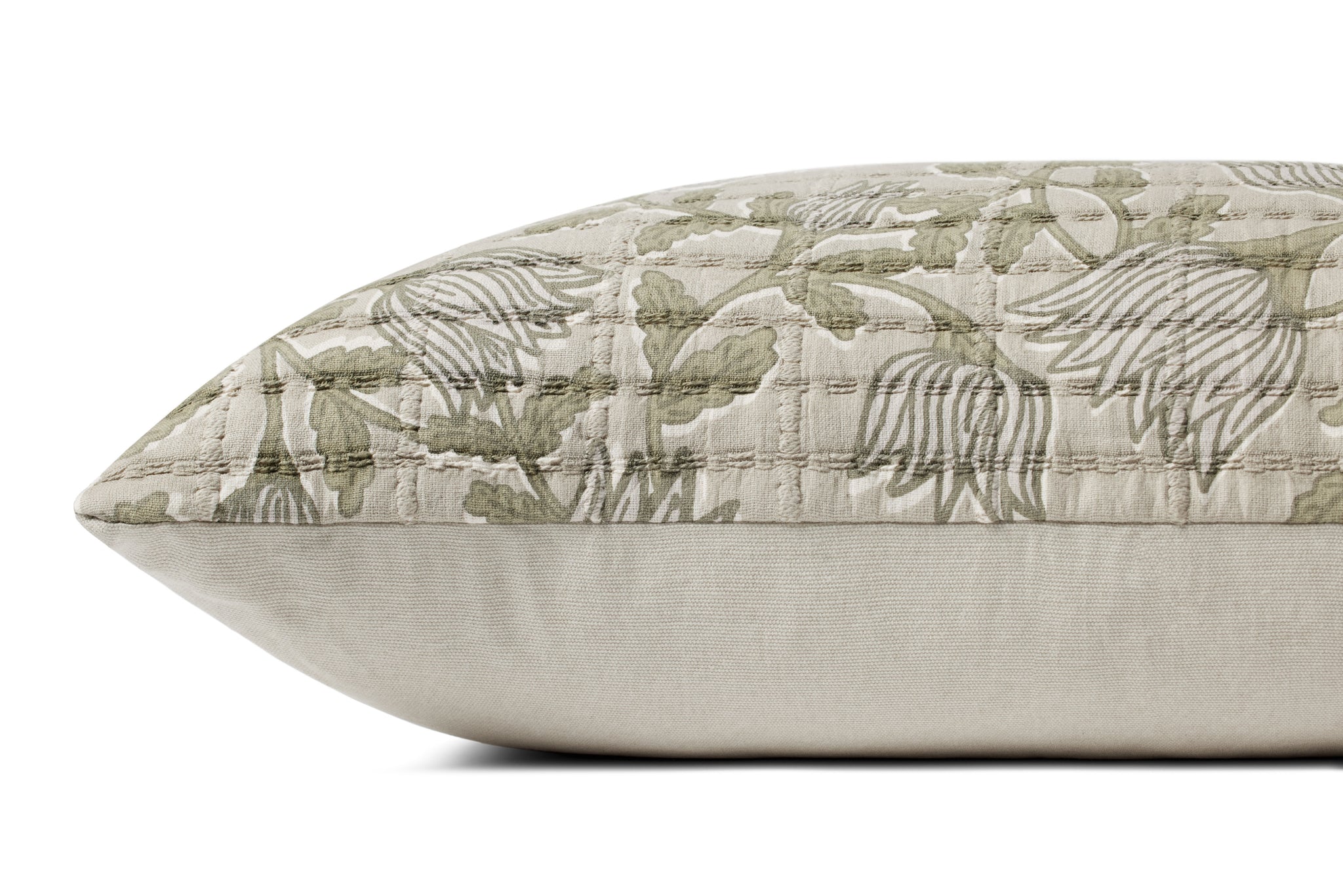 Natural / Sage Pillow shown from another angle.
