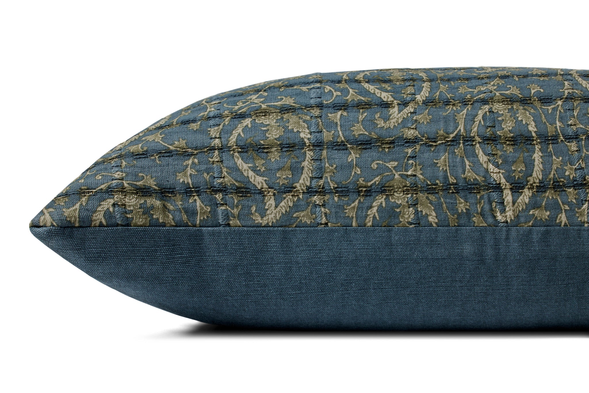 Blue / Green Pillow (Pattern 1) shown from another angle.
