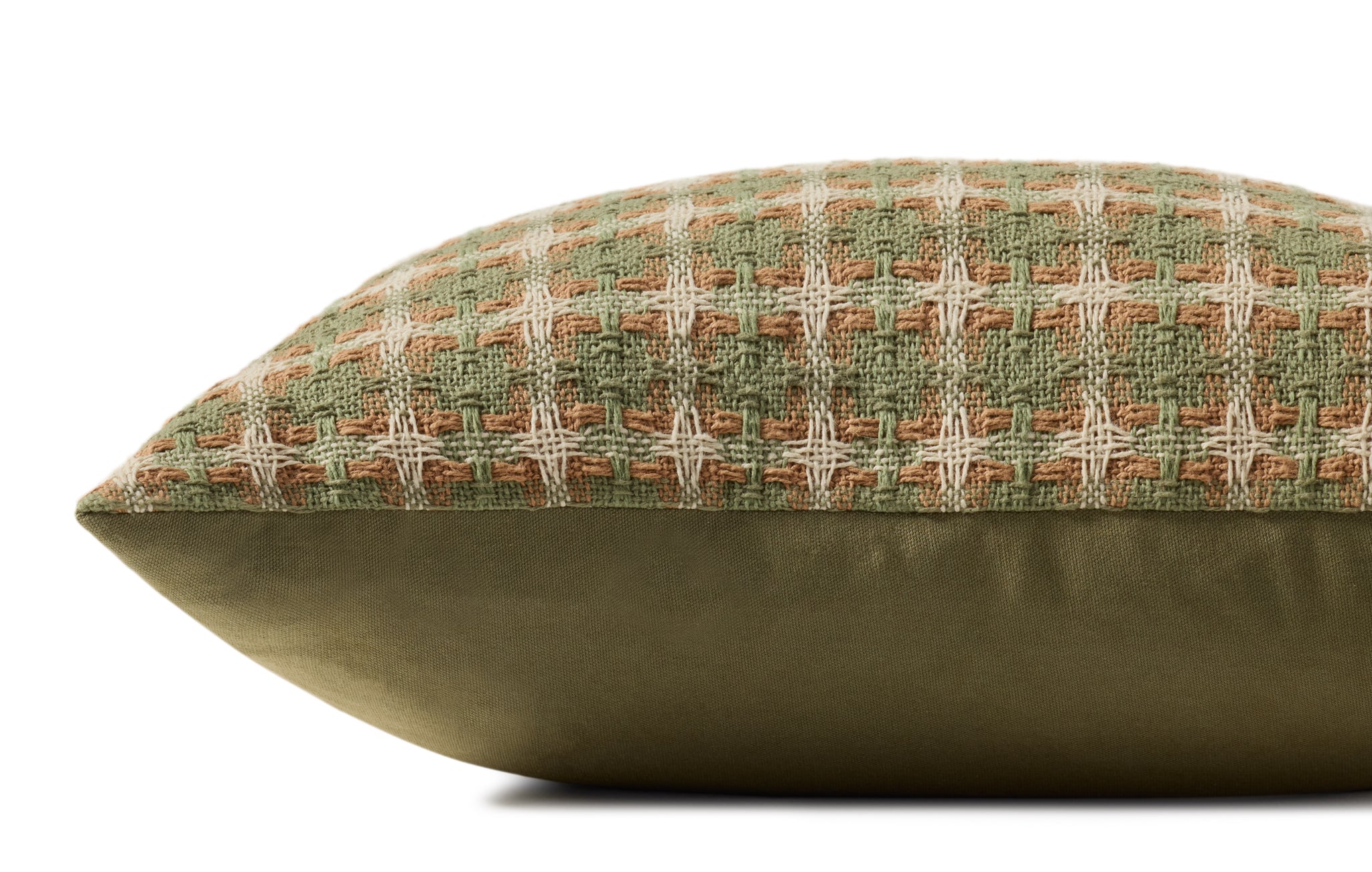 Green / Multi Pillow shown from another angle.
