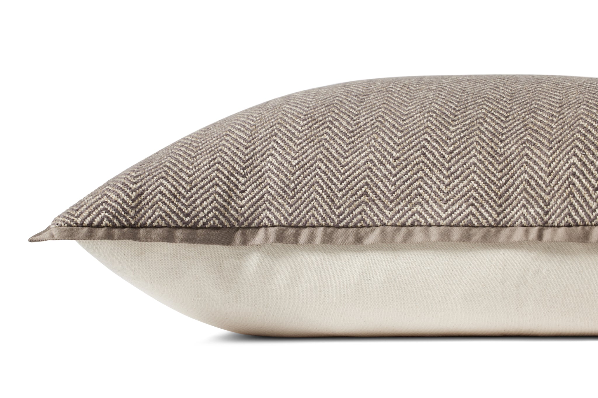 Dark Taupe Pillow shown from another angle.