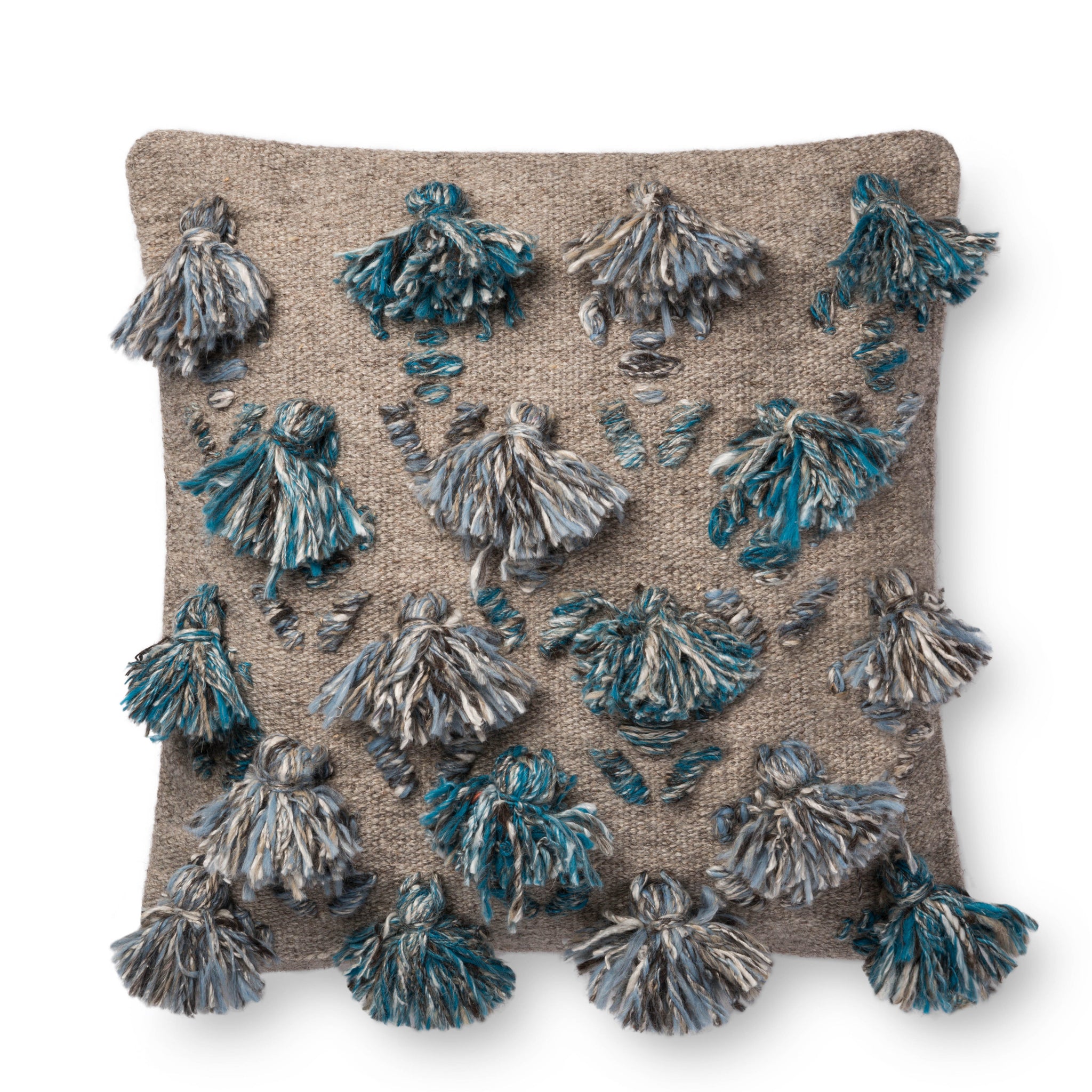 Blue / Multi Pillow (Pattern 2) β a Loloi pillow at Laurie Yapp Home.