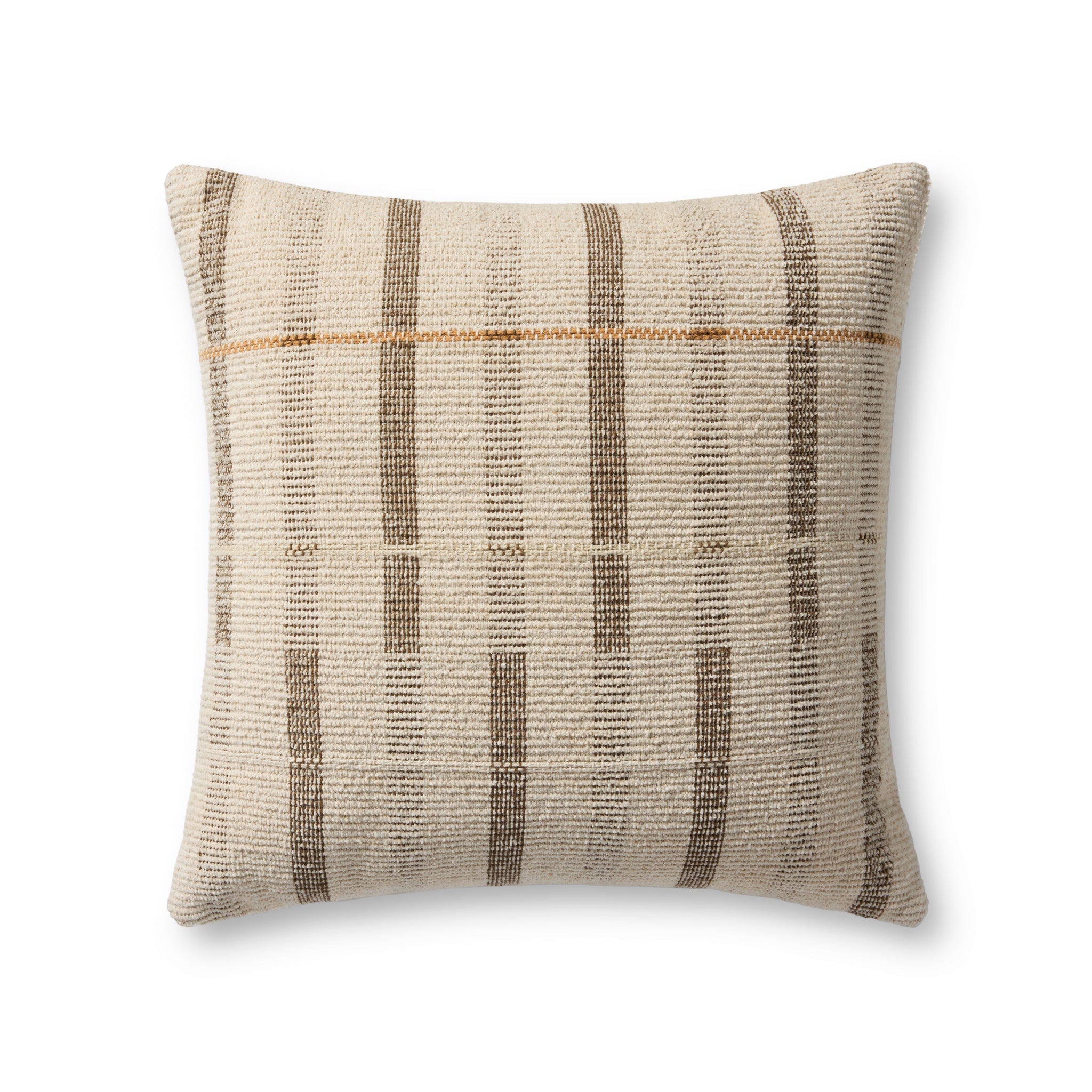 Ivory / Brown Pillow — a Loloi pillow at Laurie Yapp Home.