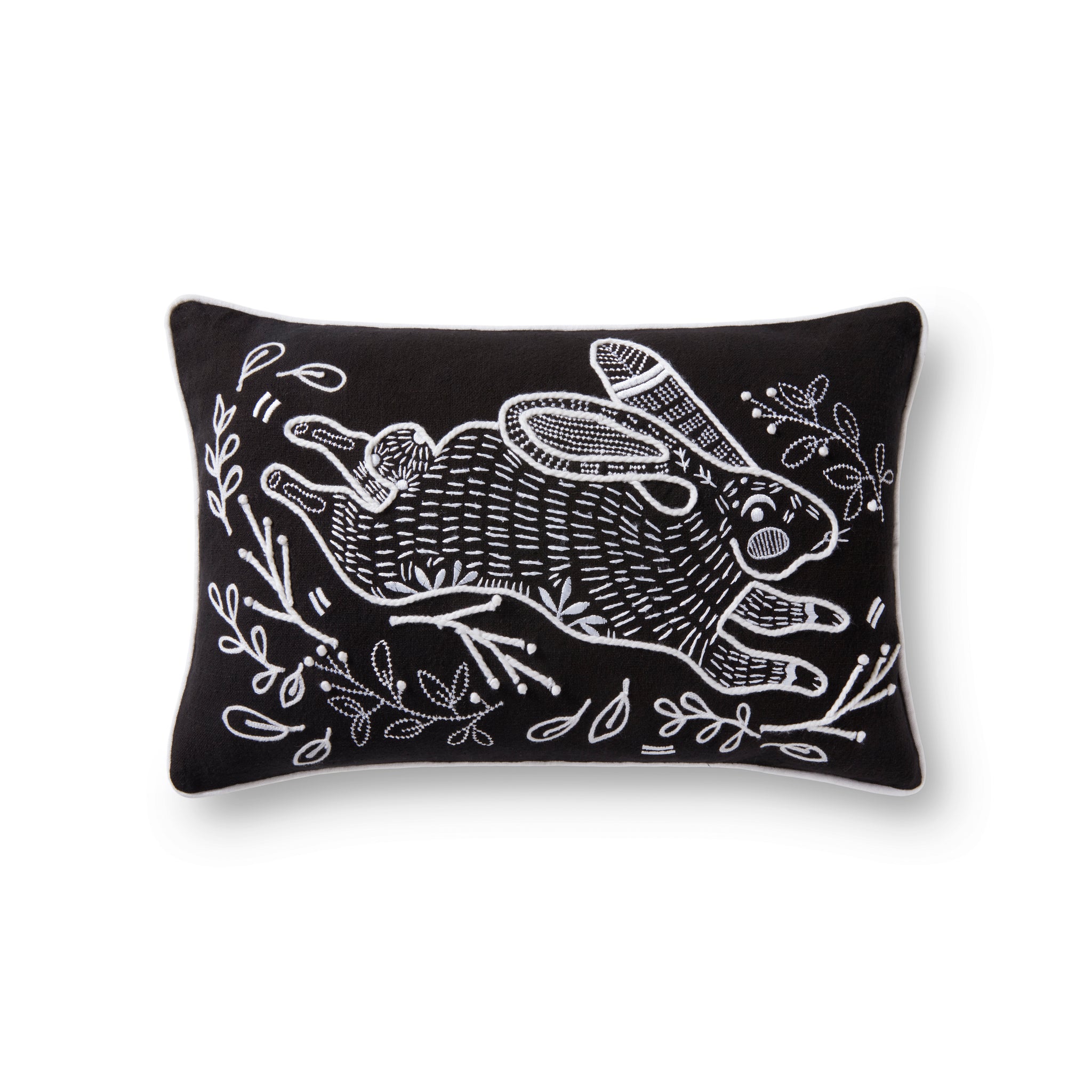 Black Pillow (Pattern 3) — a Loloi pillow at Laurie Yapp Home.