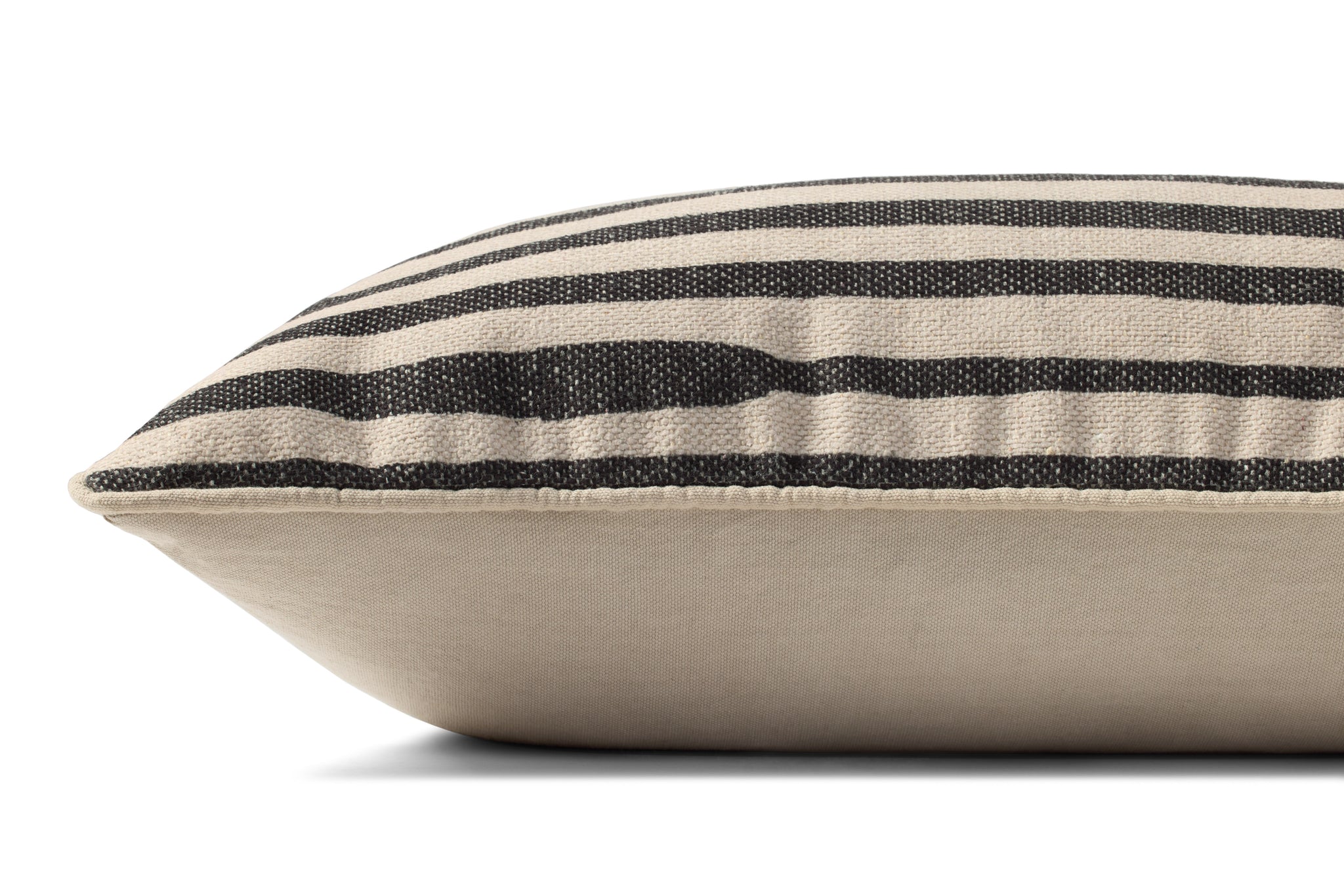 Natural / Black Pillow shown from another angle.