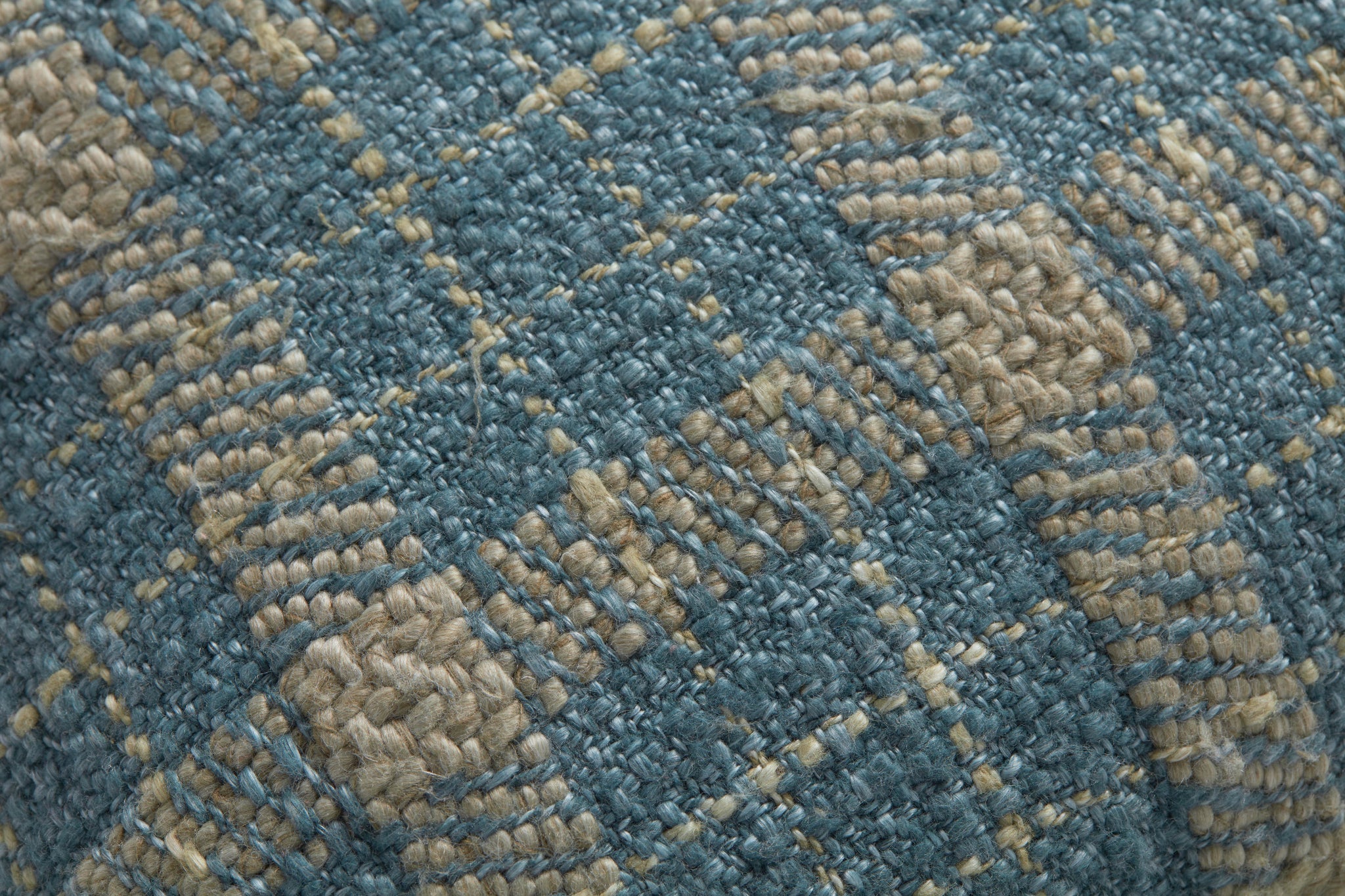 Earl Teal / Green Pillow shown from a different angle to reveal its pattern.