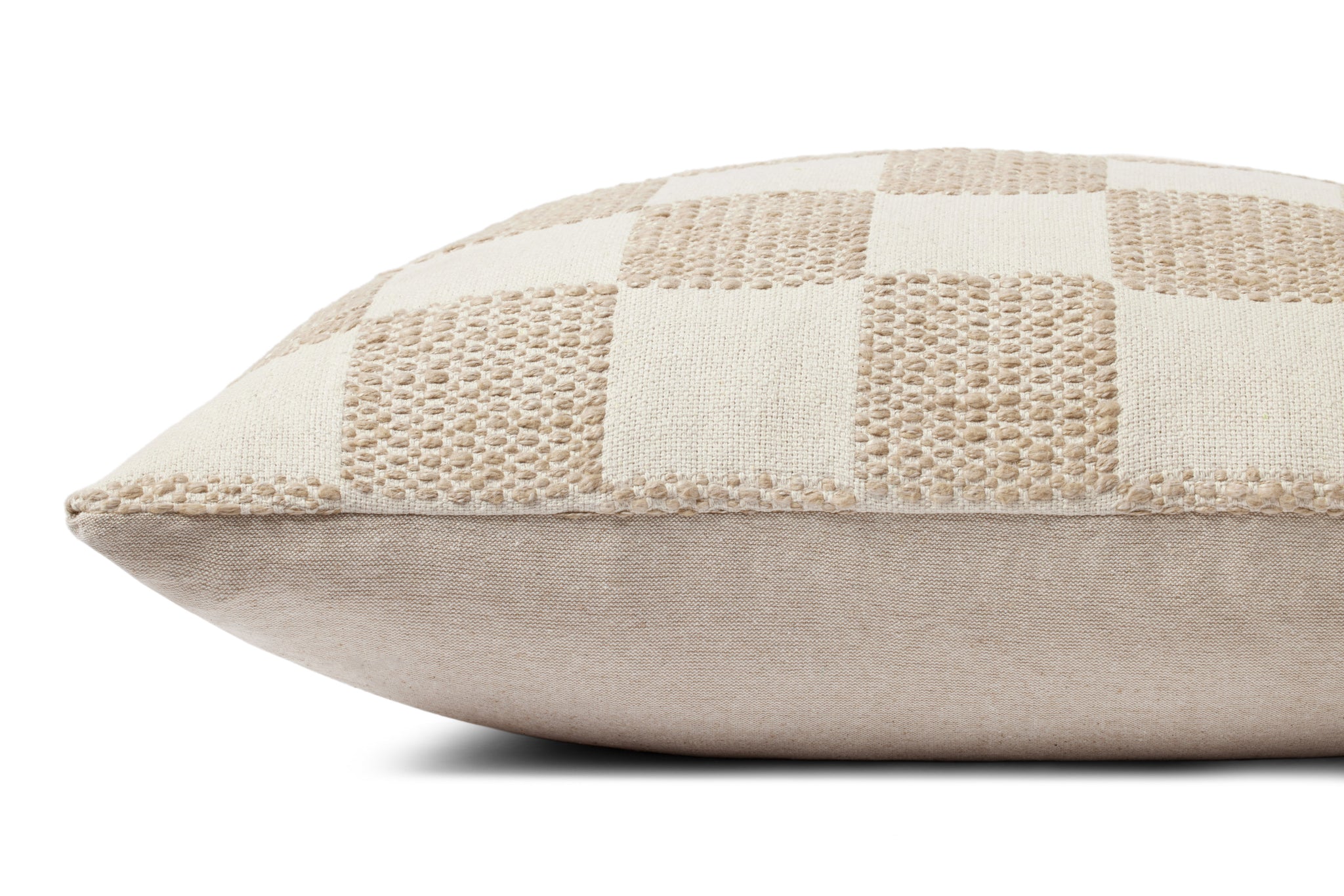 Beige Pillow (Pattern 1) shown from another angle.