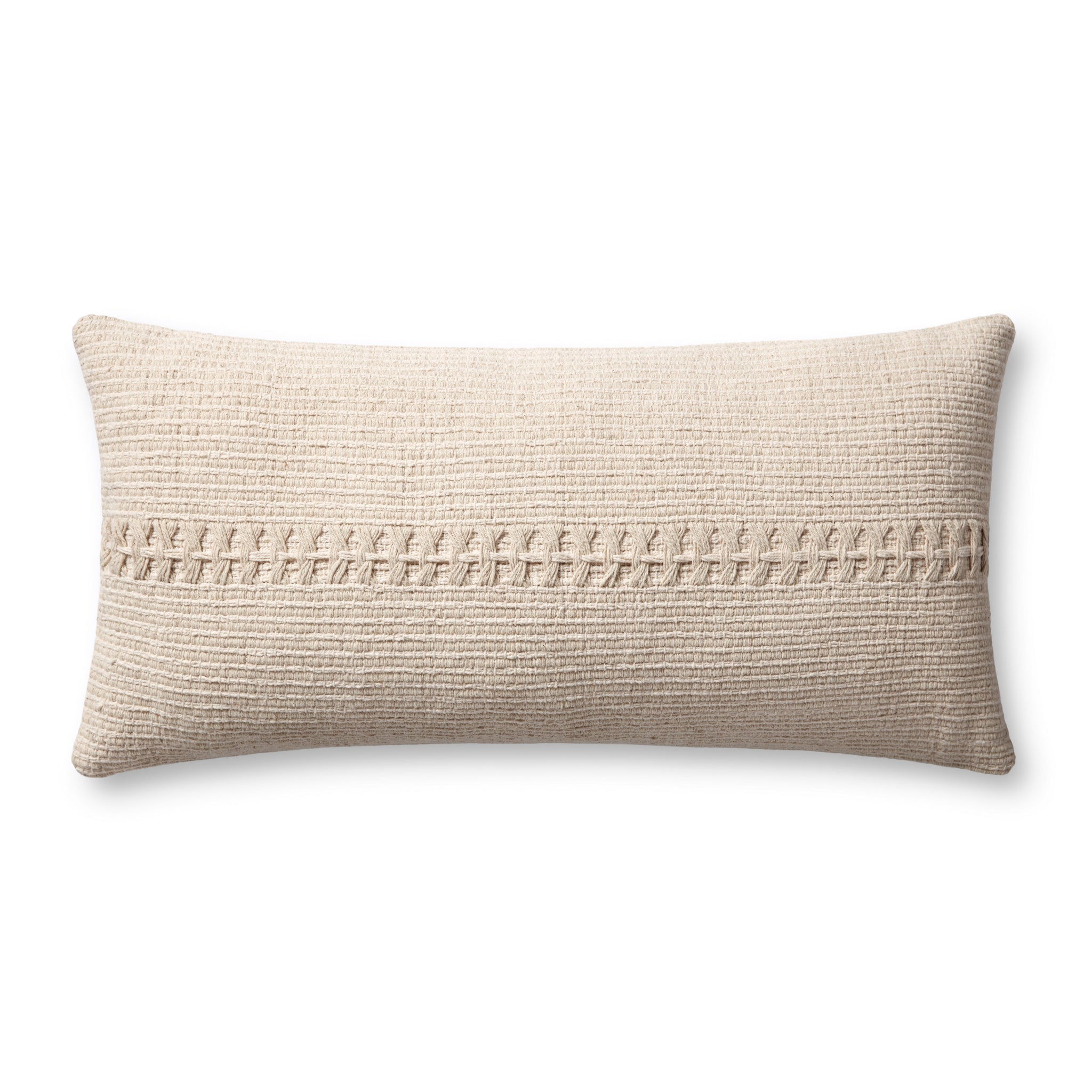 Harvey Ivory Pillow — a Loloi pillow at Laurie Yapp Home.