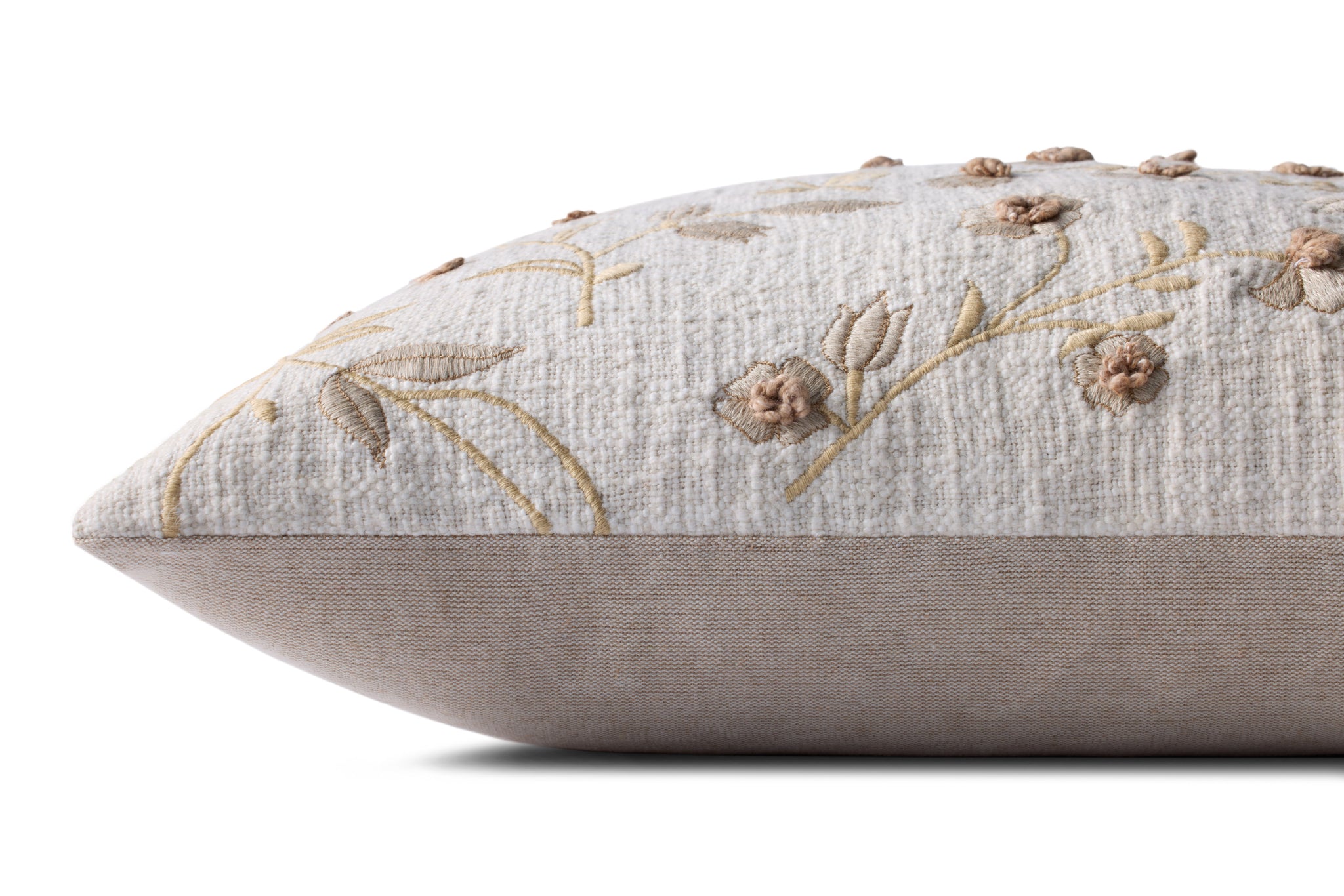 Natural Pillow (Pattern 12) shown from another angle.
