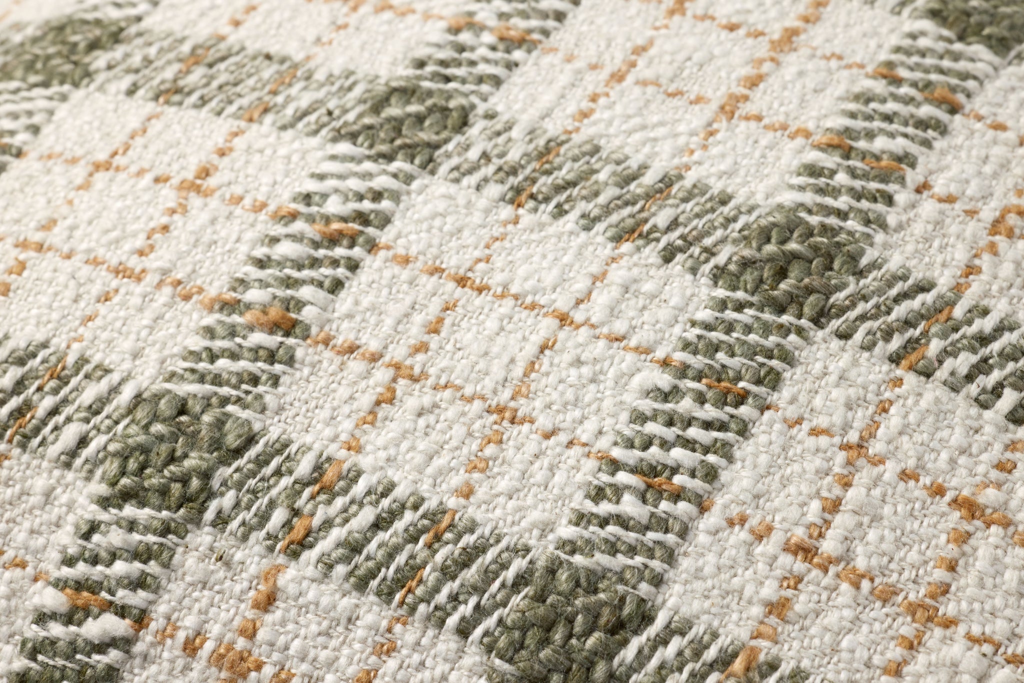 Walter Green / Ivory Pillow shown from a different angle to reveal its pattern.