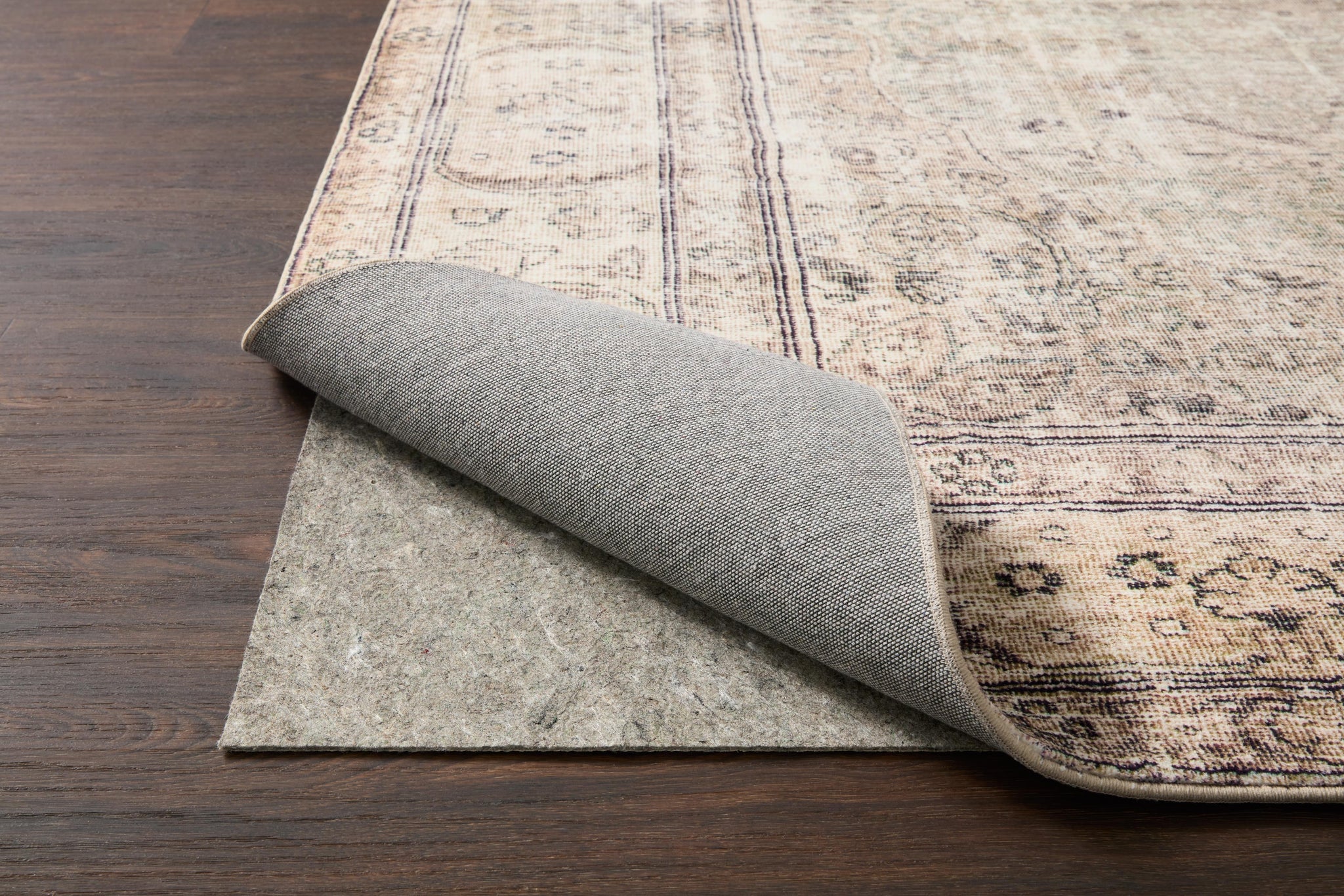 Grip 3/8" Beige Rug Pad shown from another angle.