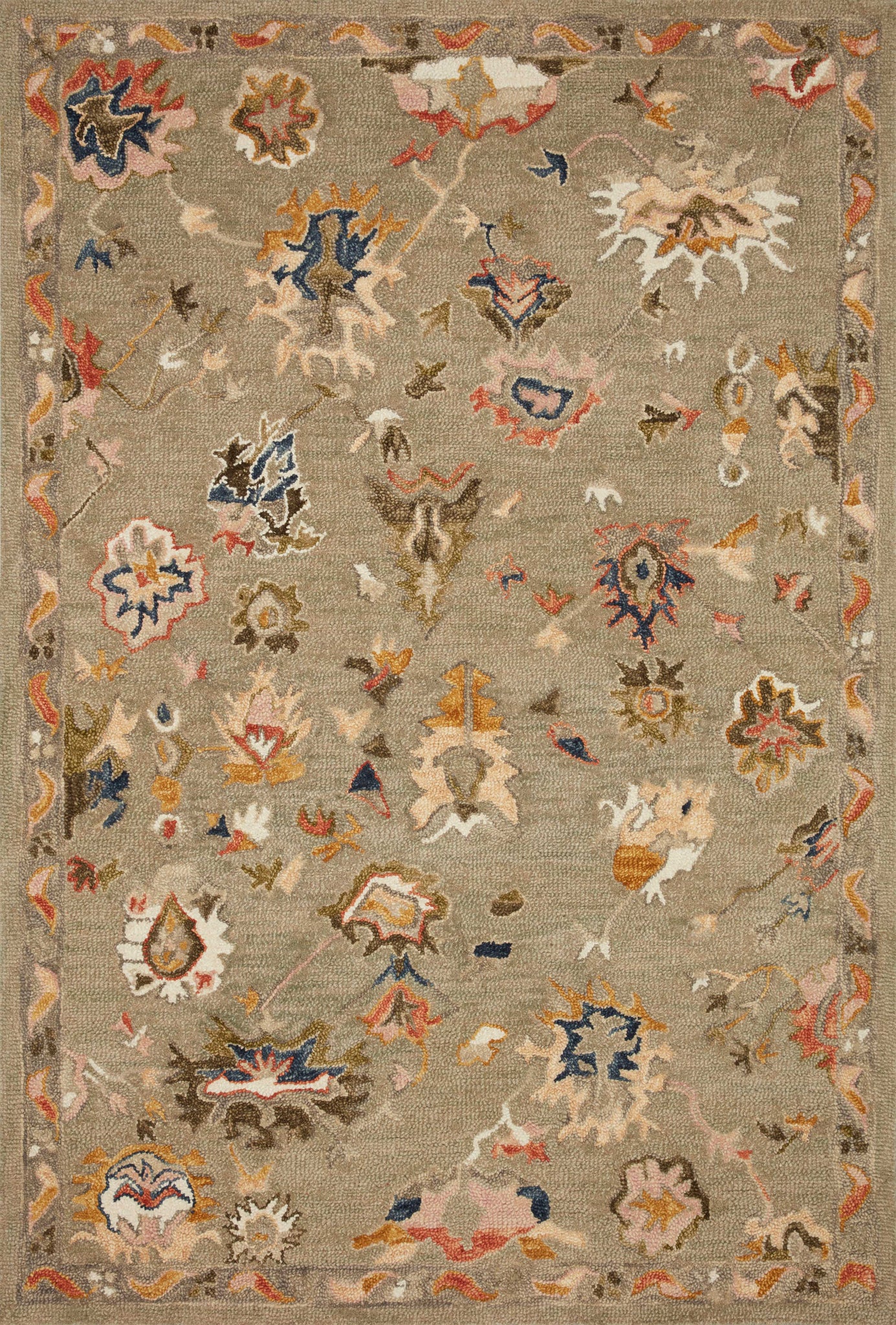Padma Grey / Multi (Pattern 2) — a Loloi rug at Laurie Yapp Home.