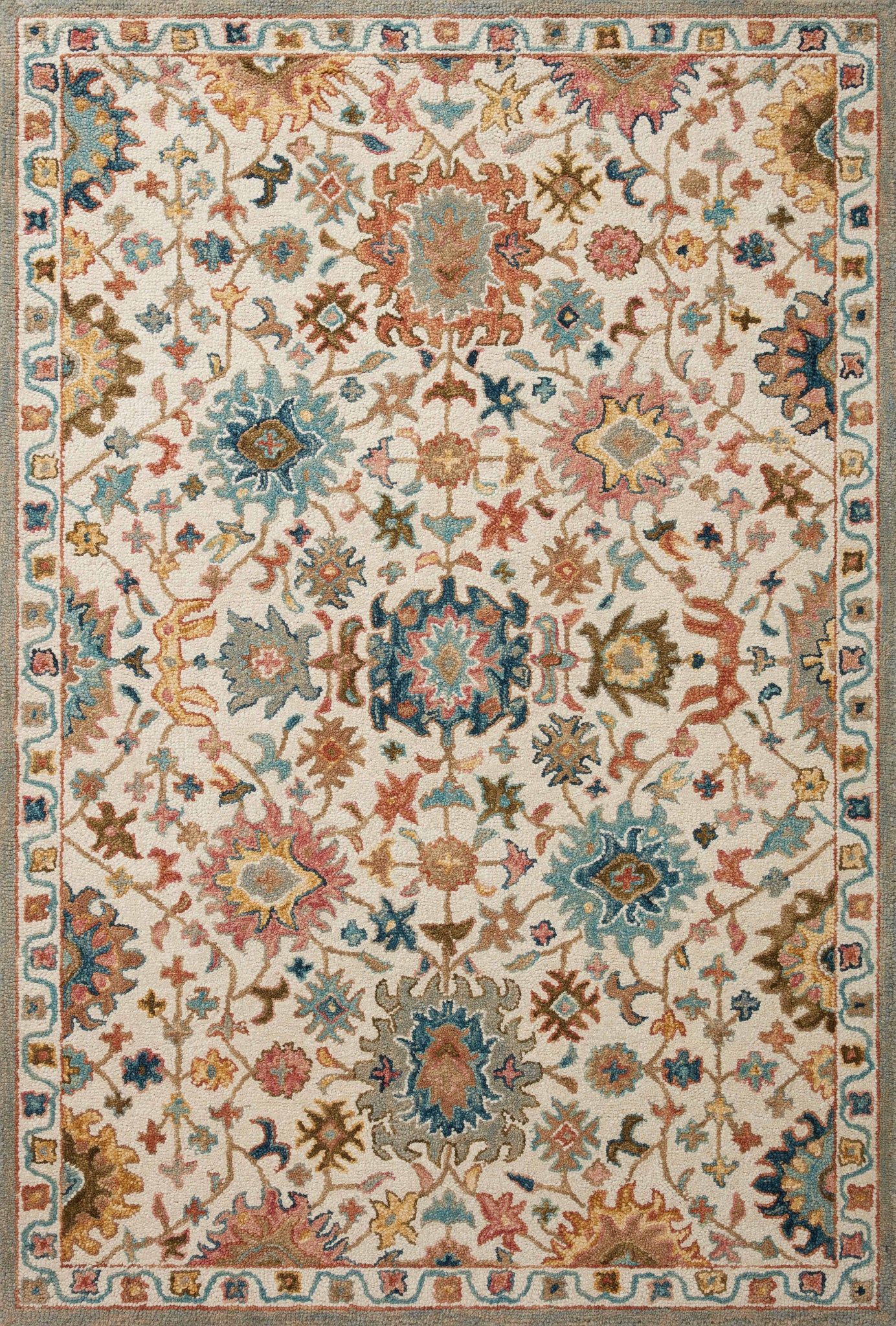 Padma Ivory / Multi — a Loloi rug at Laurie Yapp Home.