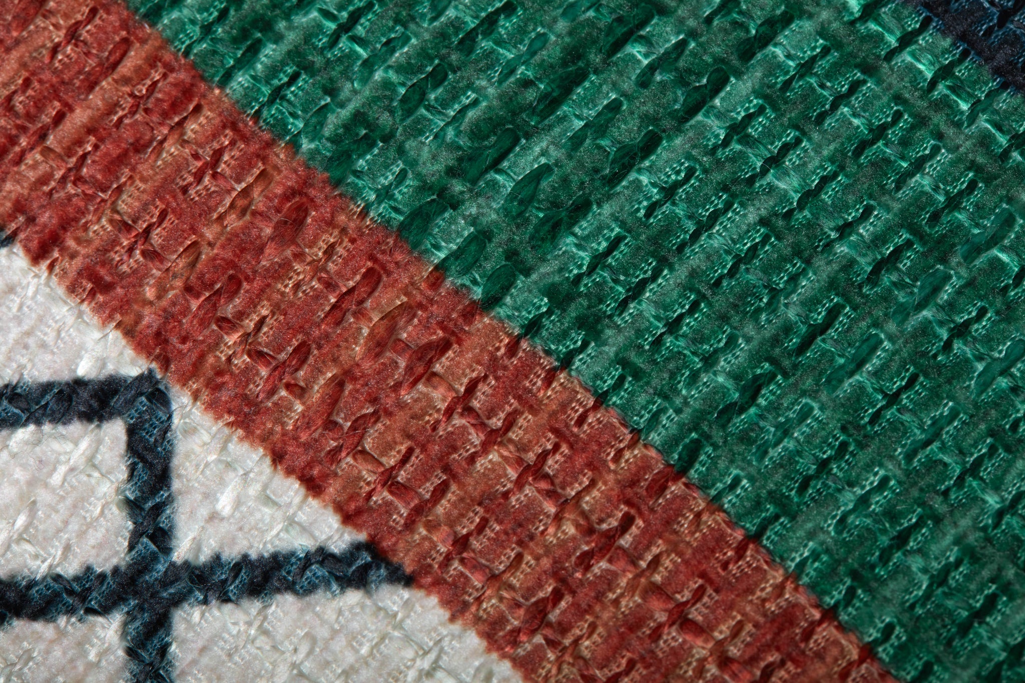 Poufs Fiesta (Pattern 1) shown from a different angle to reveal its pattern.