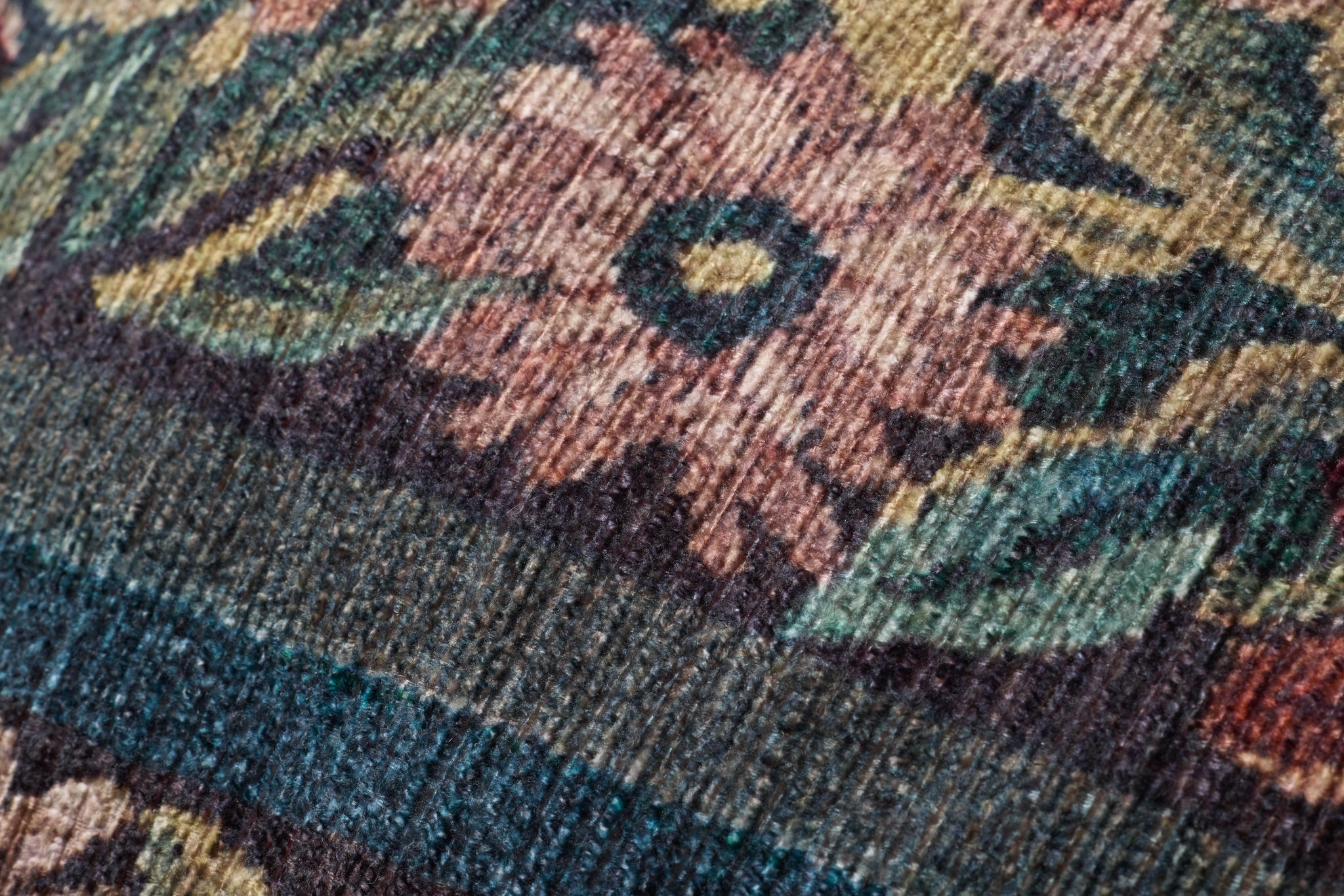 Blue / Multi Pouf shown from another angle.