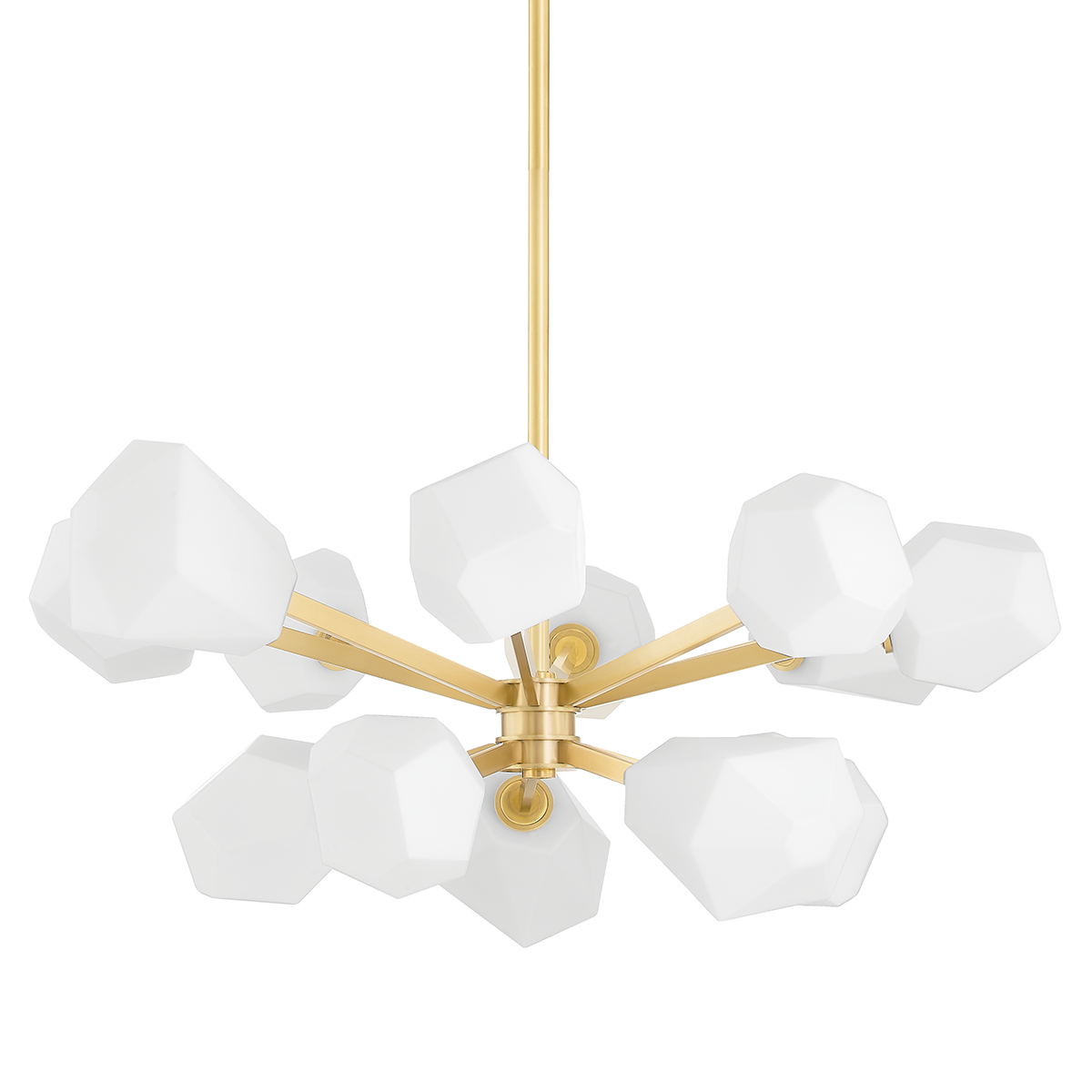 Tring Chandelier in aged brass β a Hudson Valley chandelier for dining rooms, entries, and living rooms at Laurie Yapp Home.
