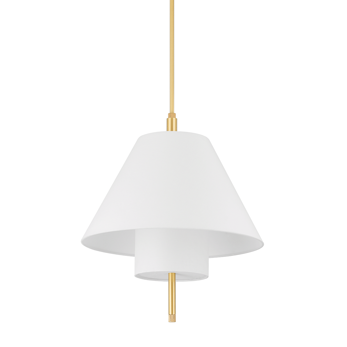 Glenmoore Pendant in aged brass — a Hudson Valley pendant for kitchens, entries, and dining rooms at Laurie Yapp Home.