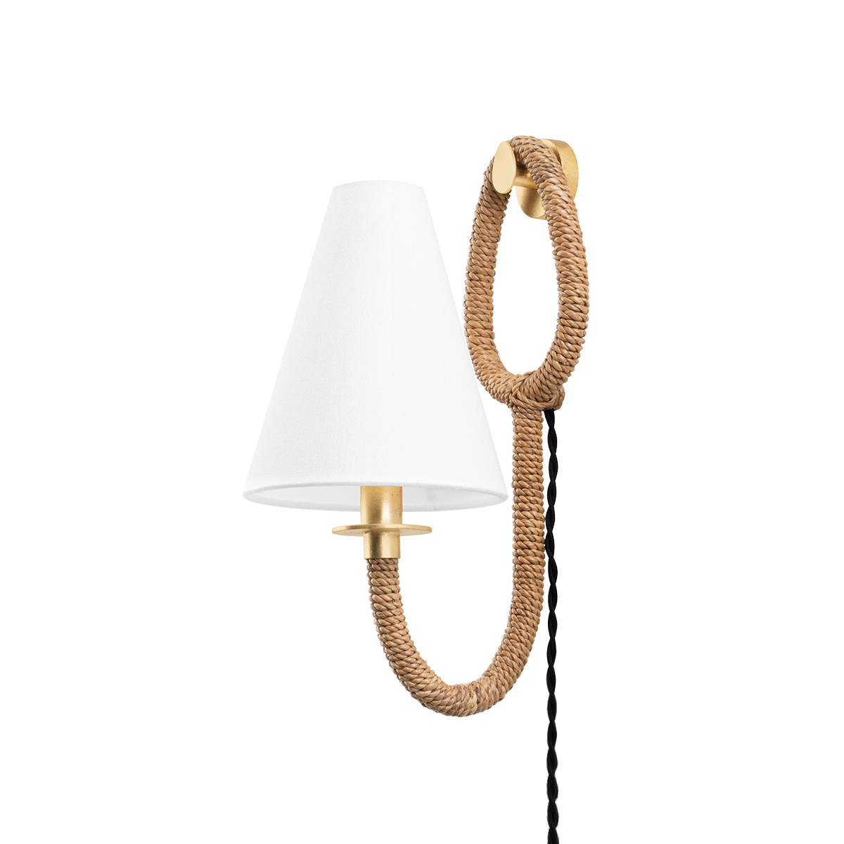 Deaver Plug-In Sconce — a Troy plug-in sconce for bedrooms, living rooms, and reading nooks at Laurie Yapp Home.