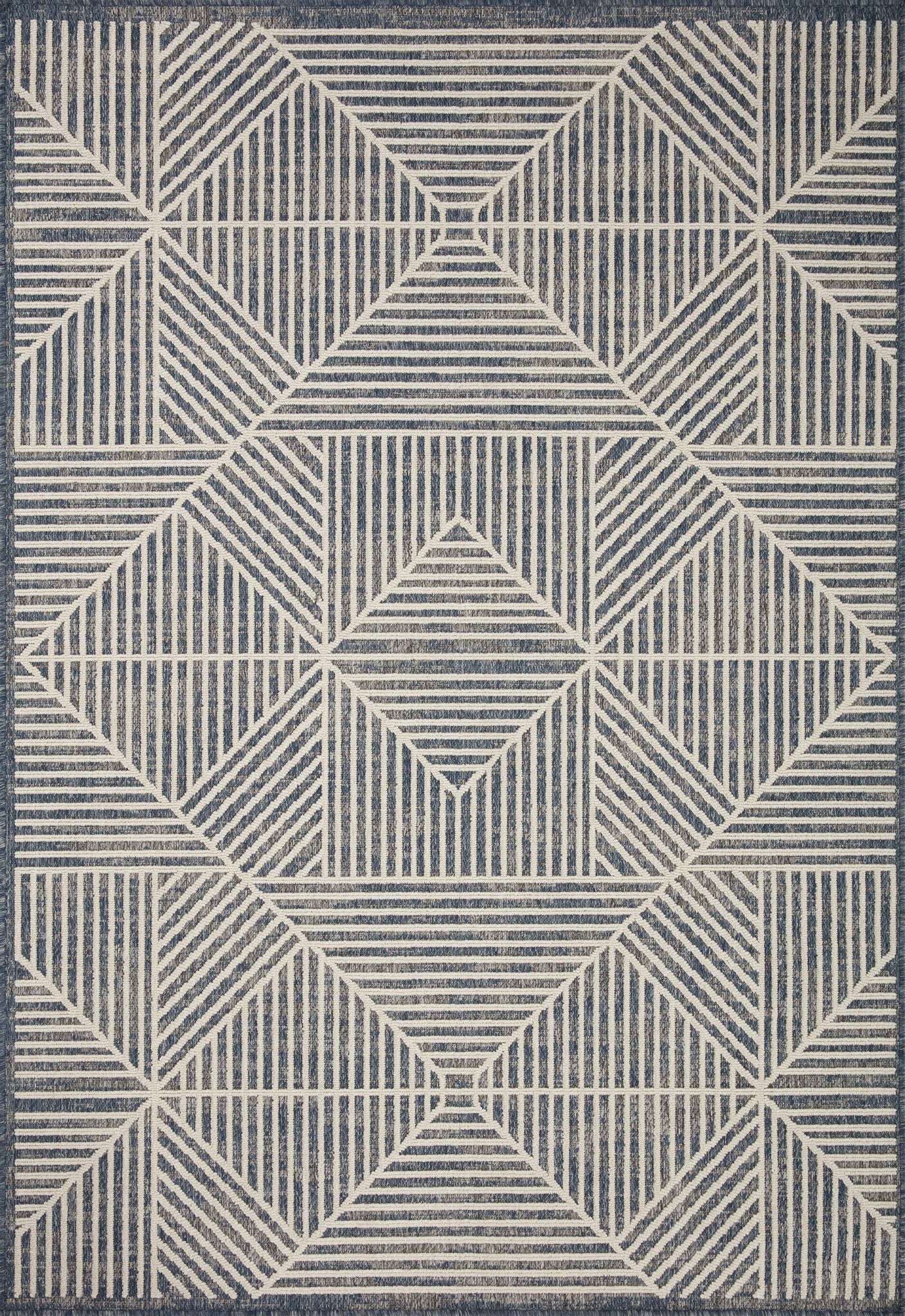 Rainier Denim / Ivory (Pattern 1) — a Loloi rug at Laurie Yapp Home.