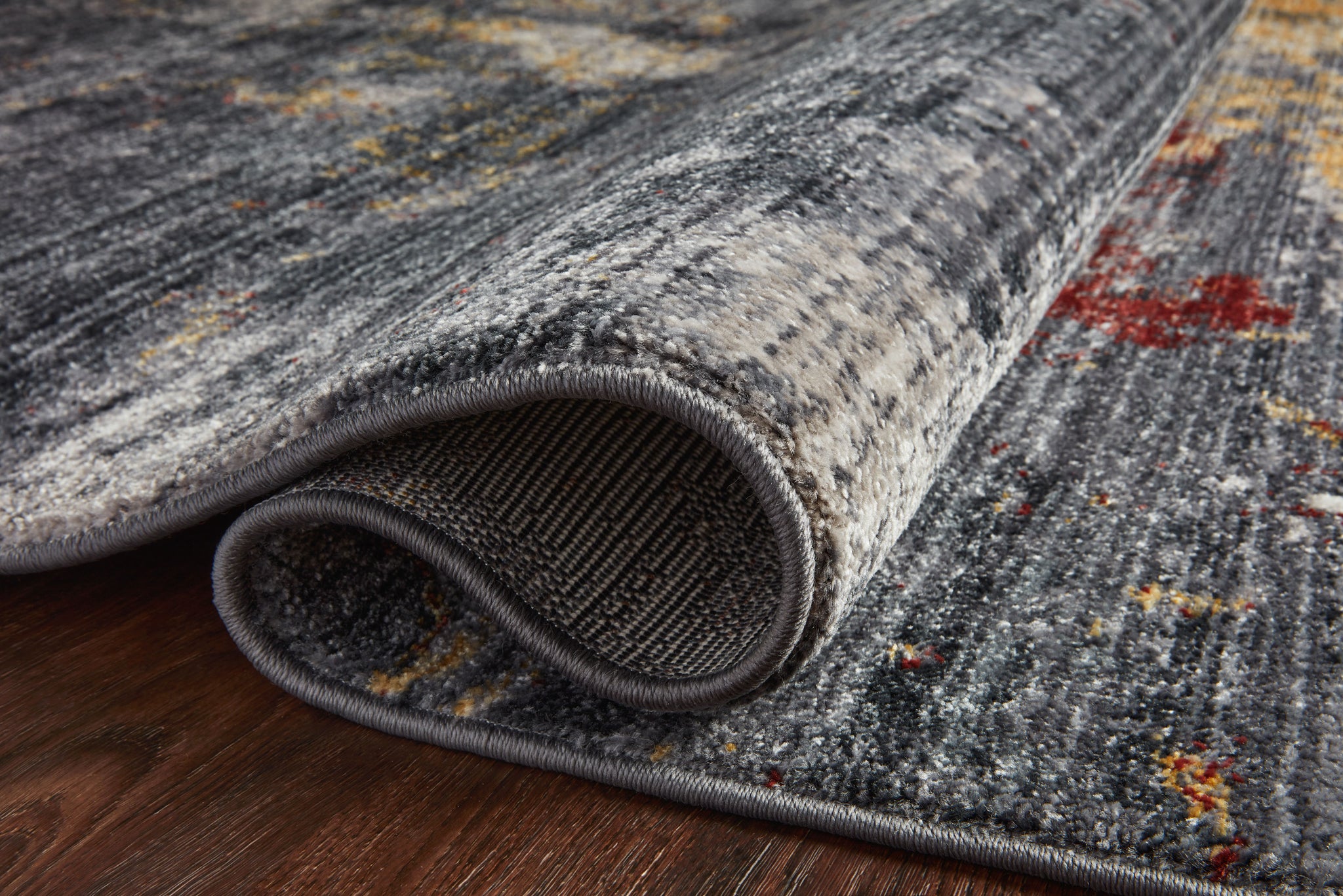 Samra Dk. Grey / Spice shown from a different angle to reveal its pattern.