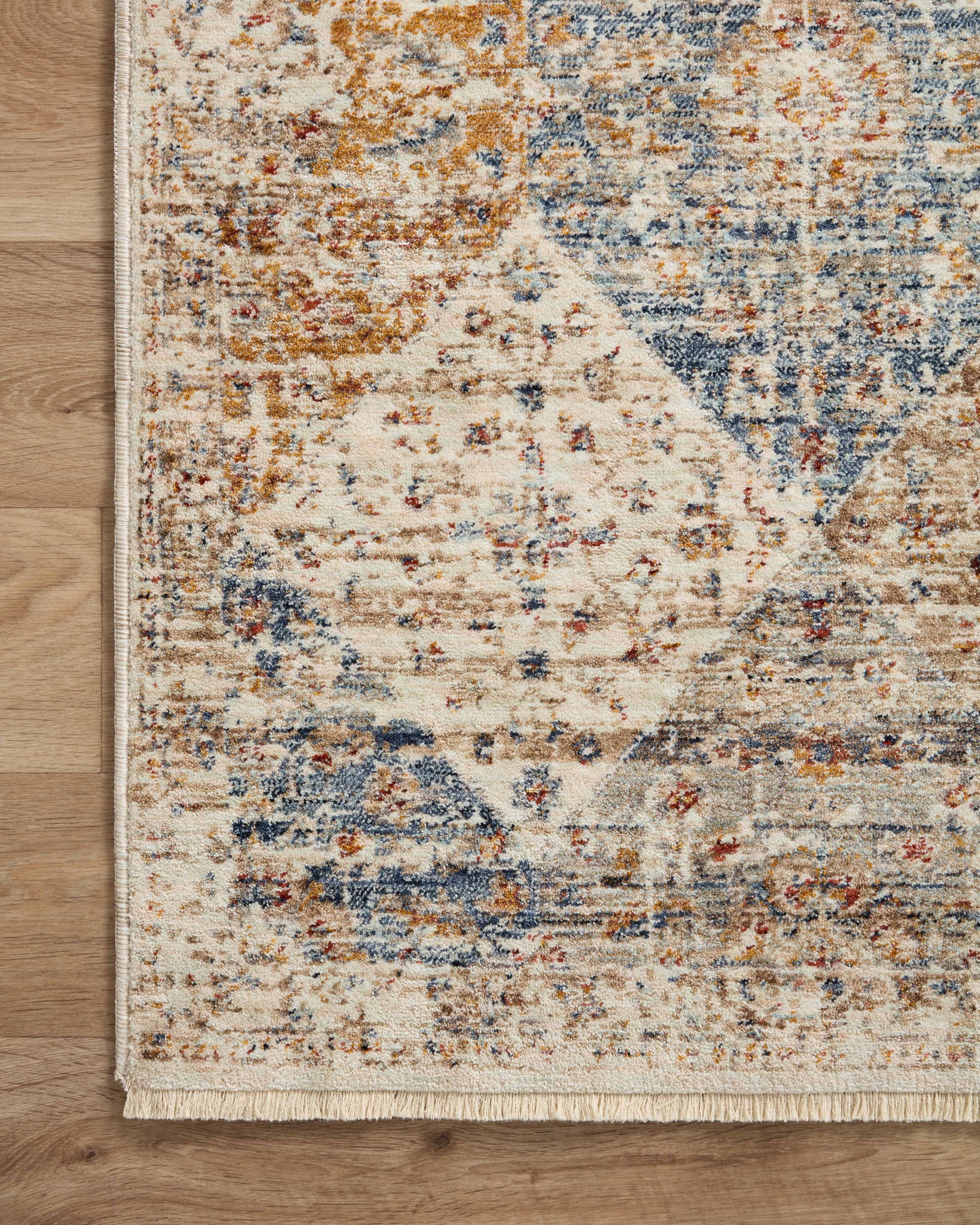 Sorrento Ivory / Multi shown from a different angle to reveal its pattern.