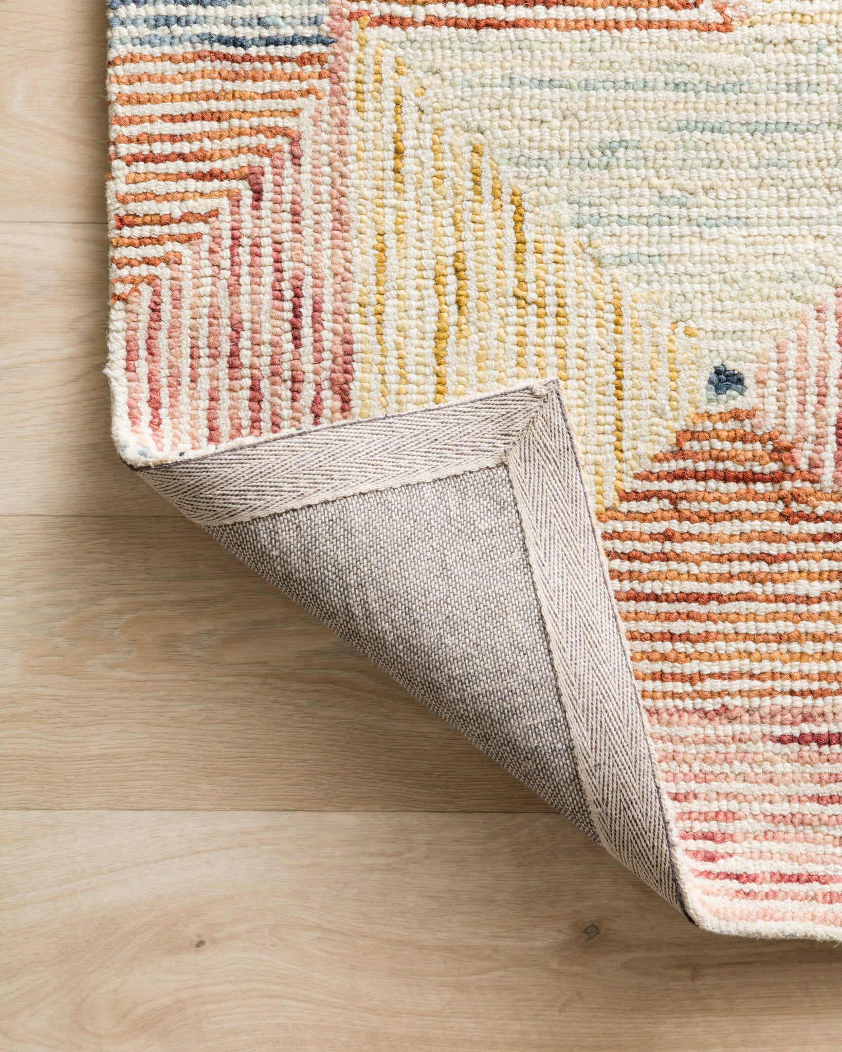 Spectrum Ivory / Multi shown from a different angle to reveal its pattern.