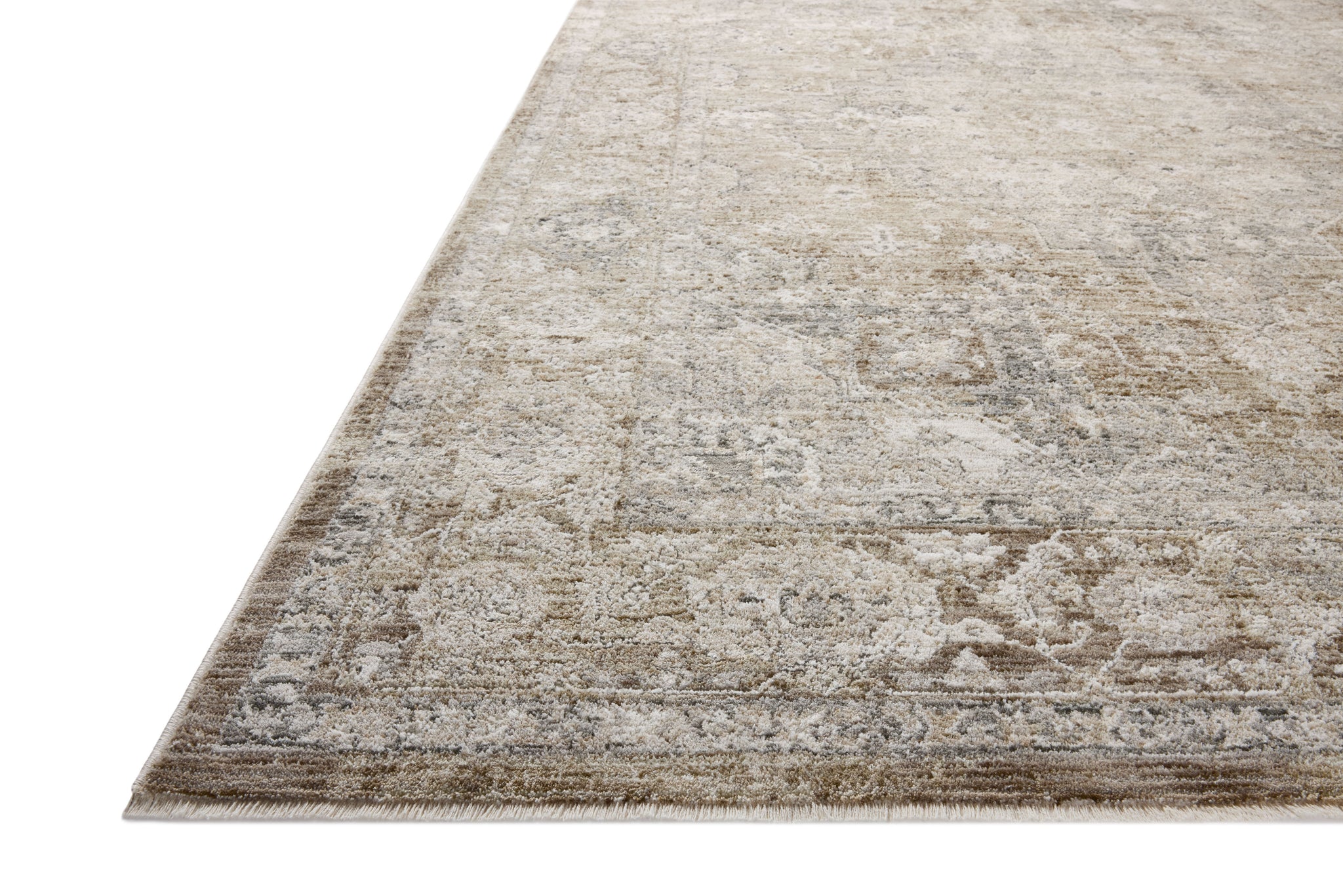 Tabitha Khaki / Slate shown from a different angle to reveal its pattern.