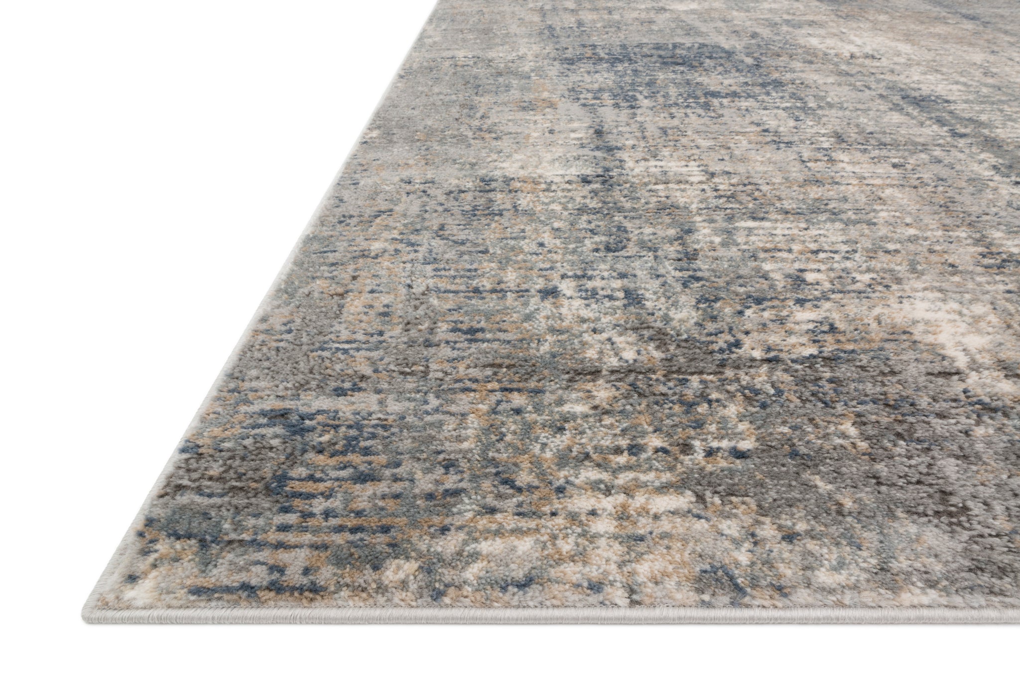 Teagan Denim / Slate shown from a different angle to reveal its pattern.