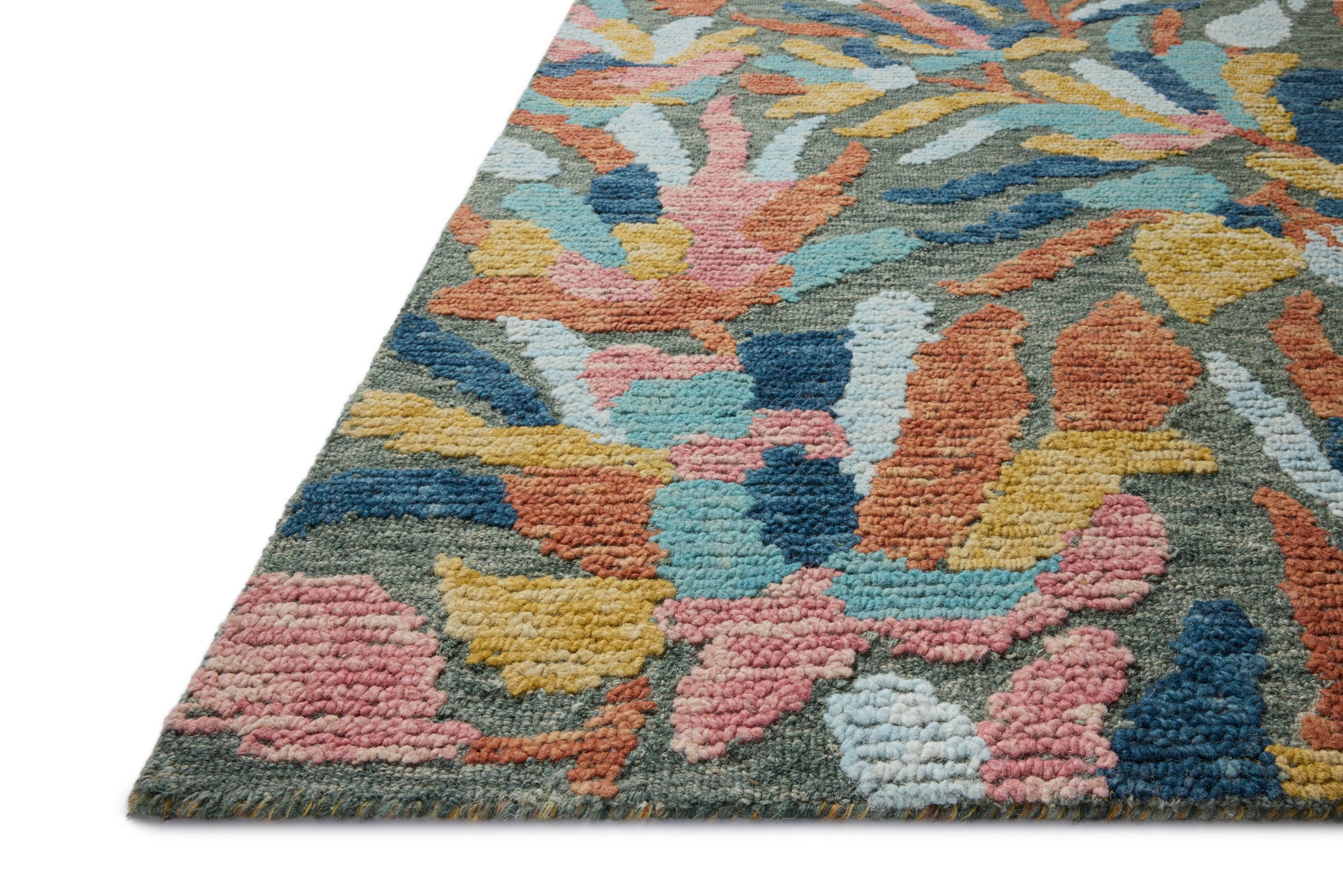 Tilly Green / Multi shown from a different angle to reveal its pattern.
