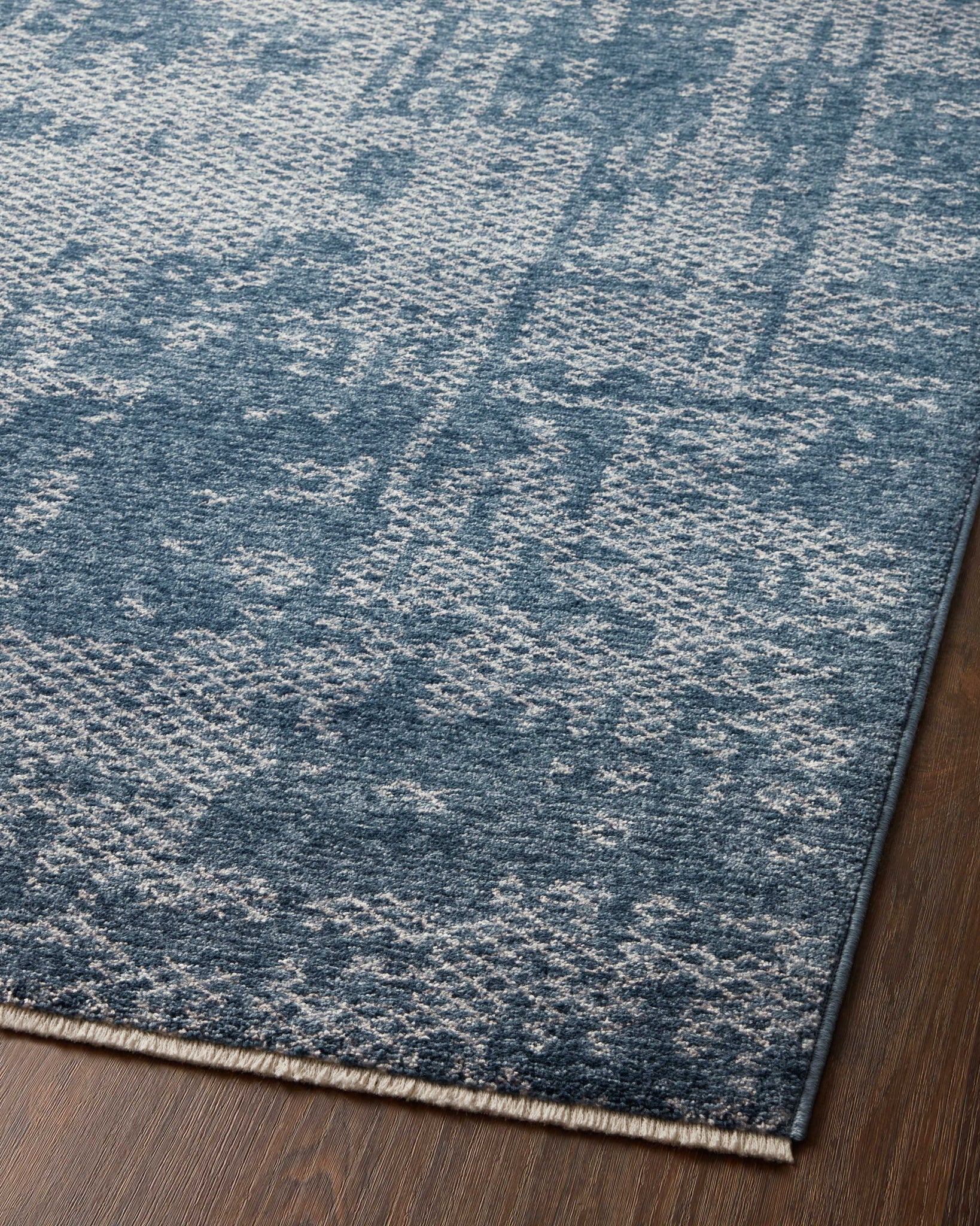 Vance Denim / Dove (Pattern 1) shown from a different angle to reveal its pattern.