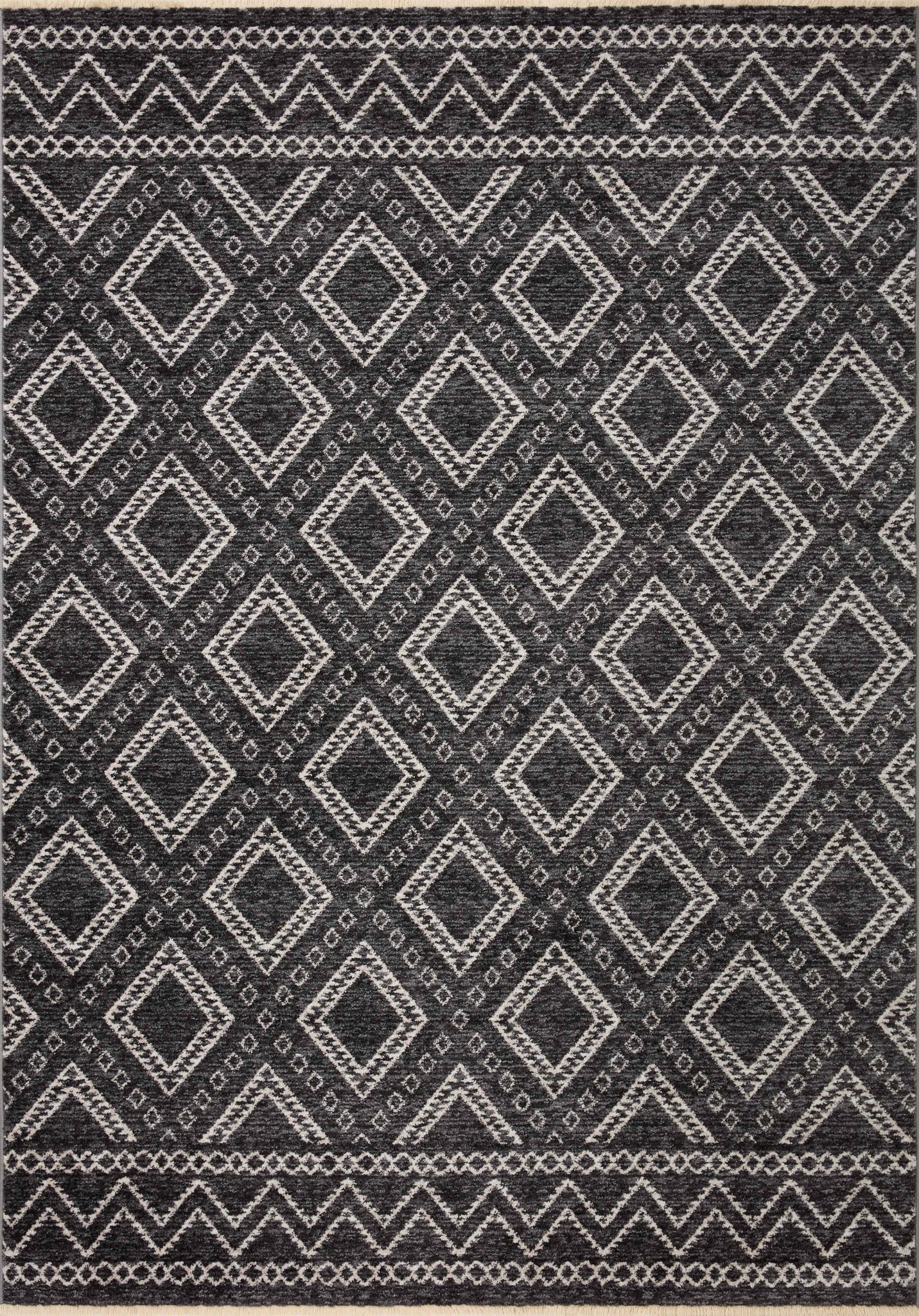 Vance Charcoal / Dove (Pattern 3) — a Loloi rug at Laurie Yapp Home.