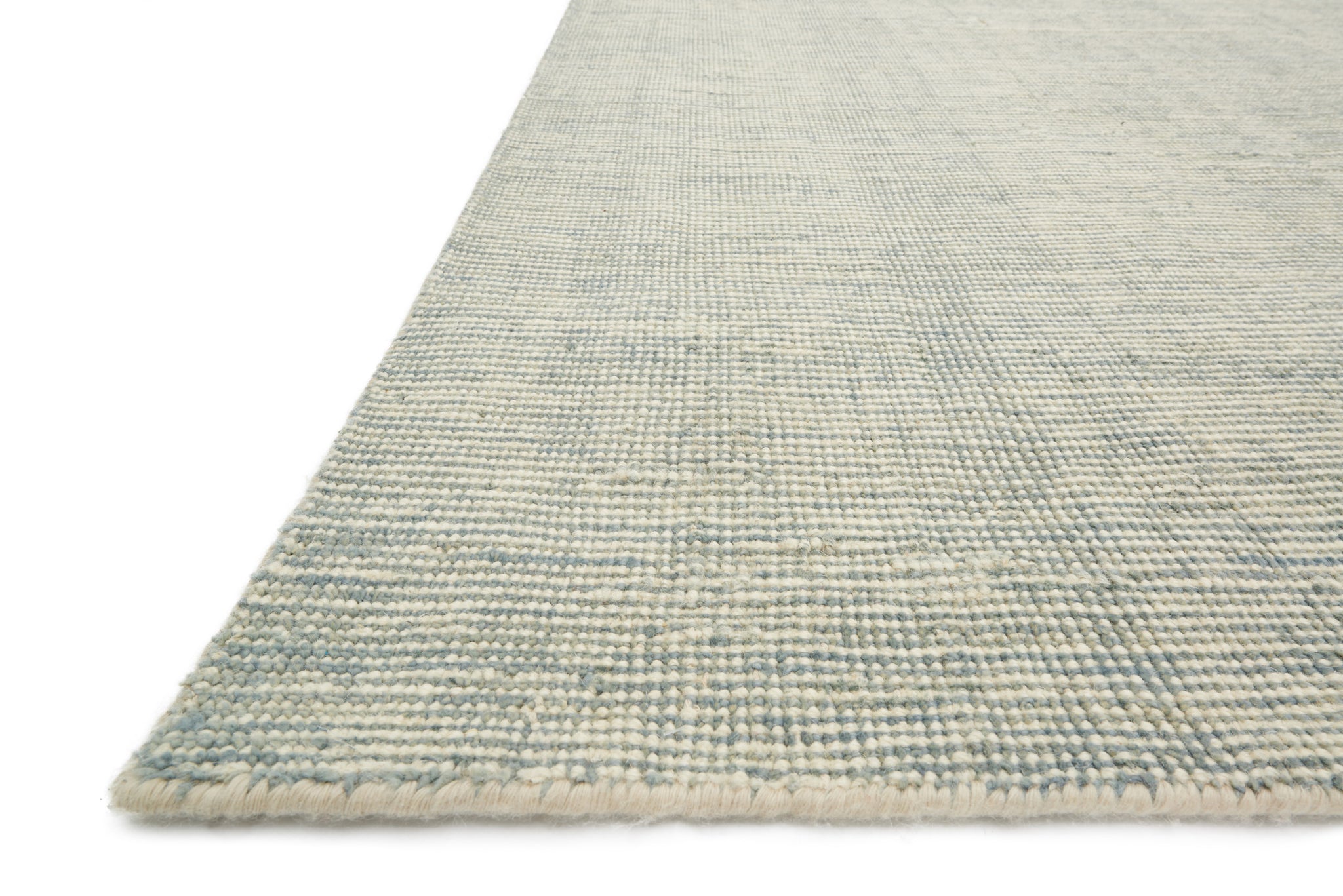 Side view of the Villa Lt. Blue rug.