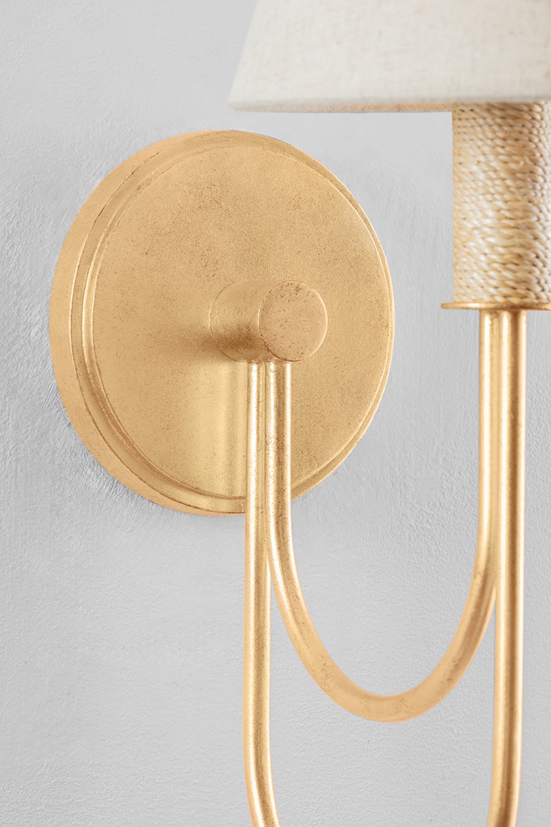 Warrensburg Wall Sconce shown from a second angle to highlight the arm curve and shade silhouette.