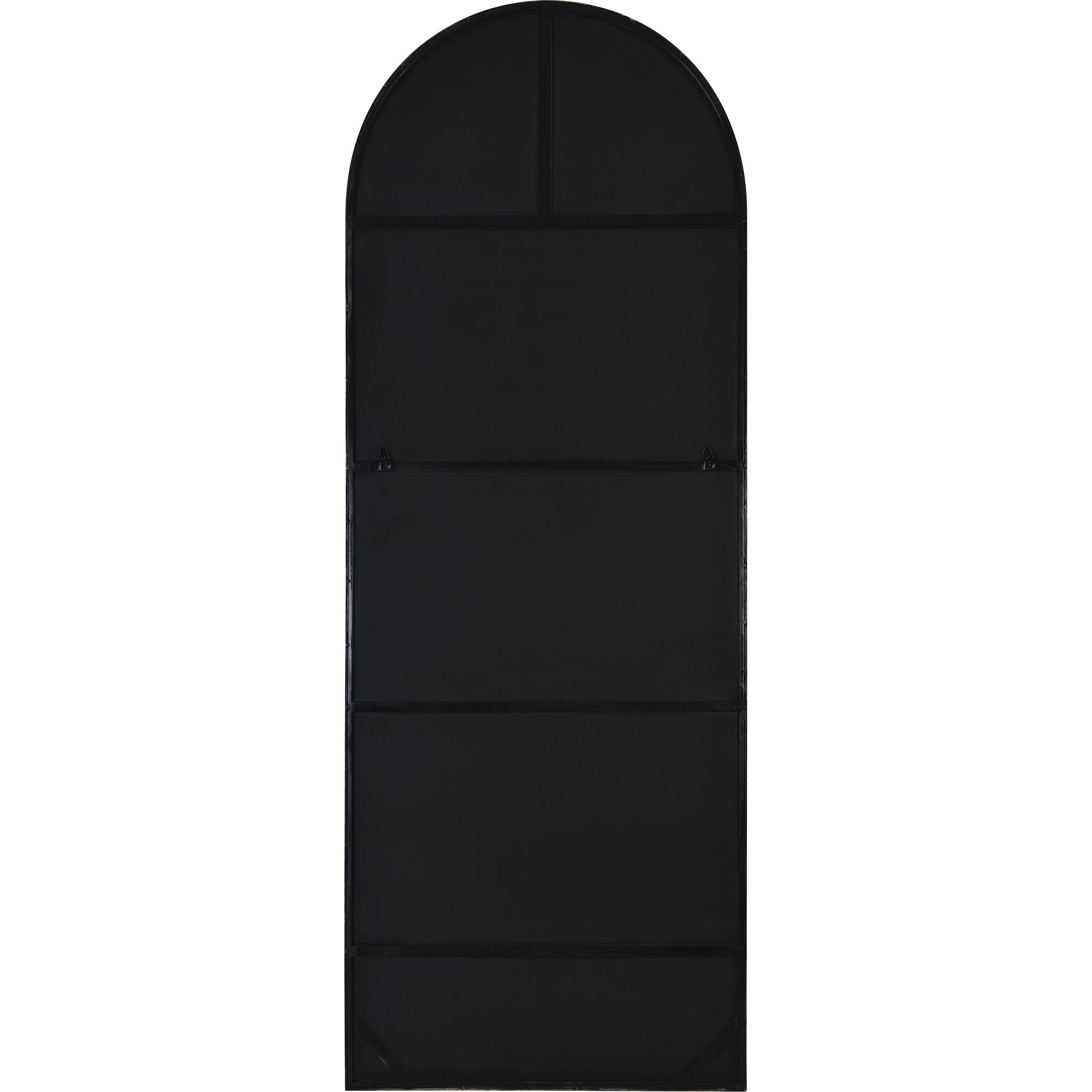 Back view of the Thatcher Full Length Mirror, showing a black backing