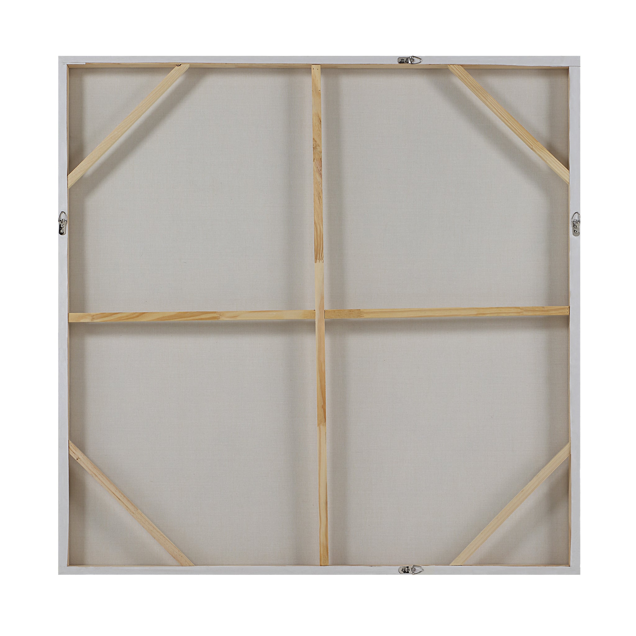 Back view of Berkeley Canvas Art, showing the wooden frame and canvas support structure