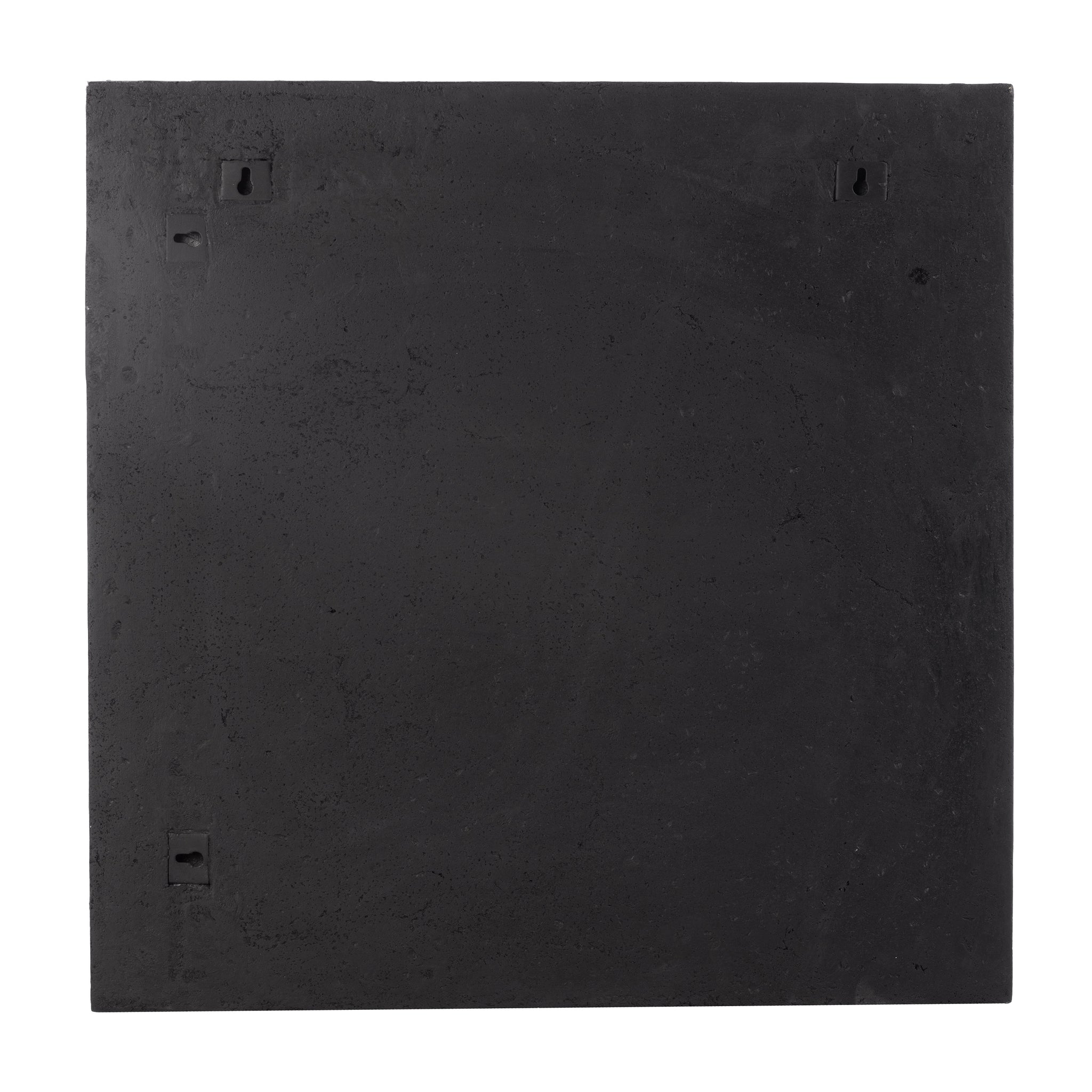 Back view of Serino wall decor displaying mounting hardware in black.