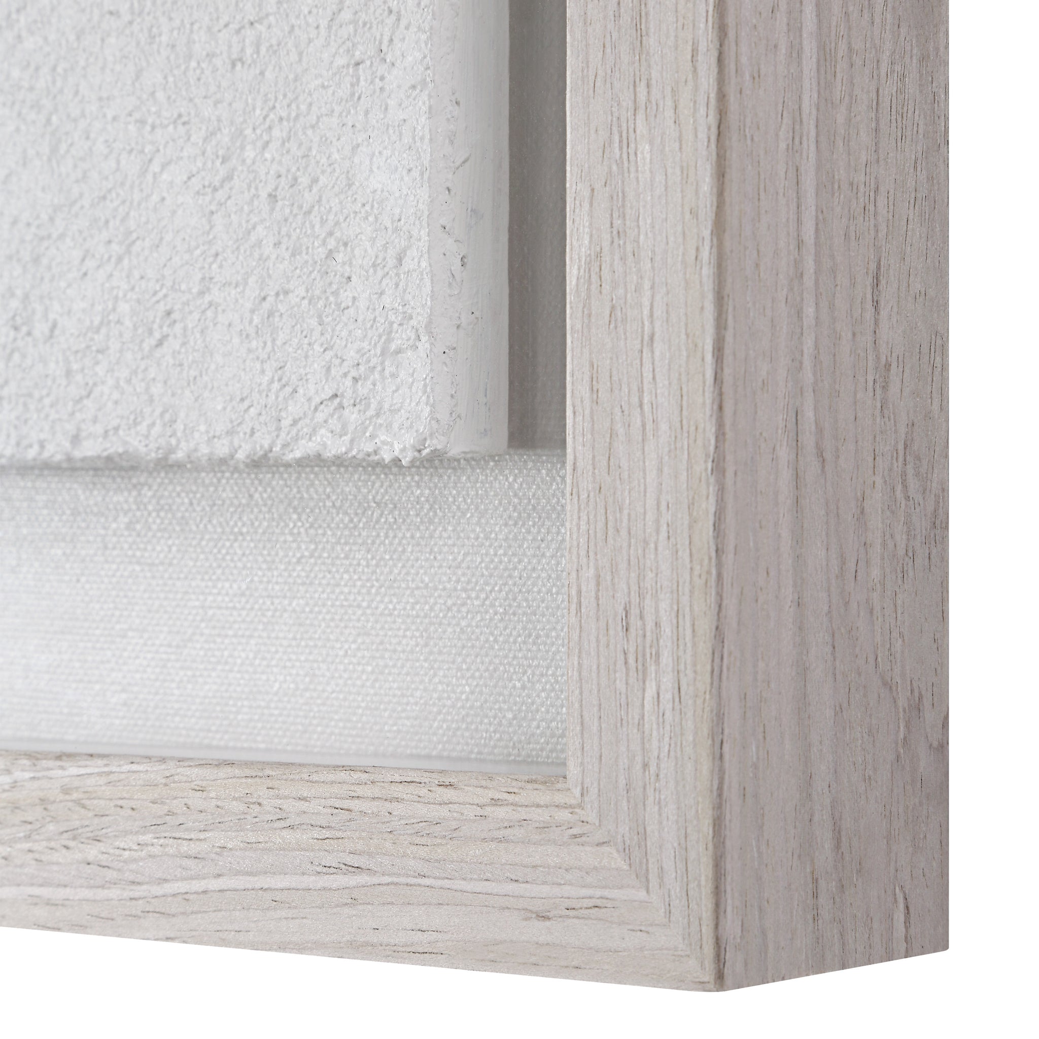 Arches wall art by Renwil featuring a textured white surface and light wood frame.