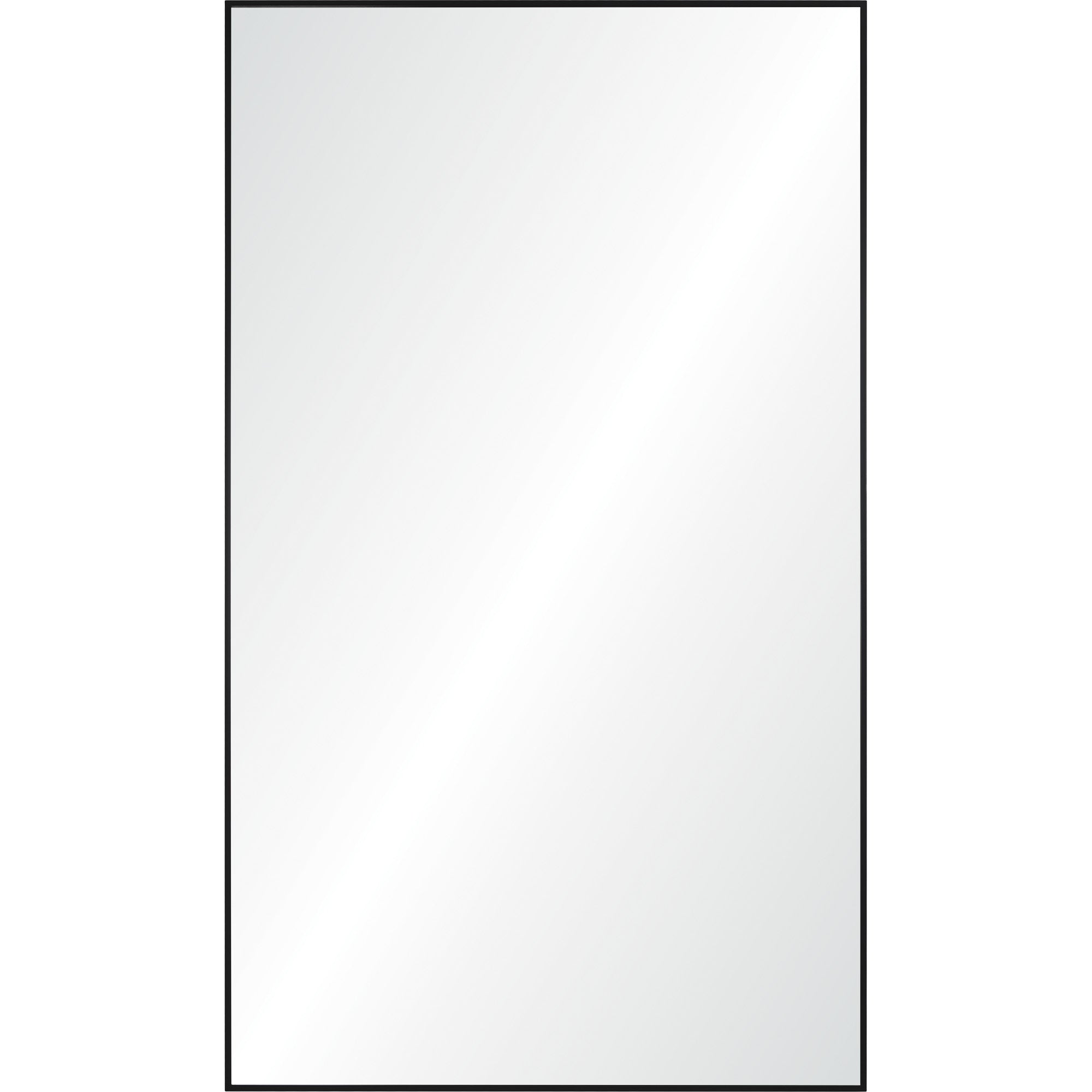 Keene Full Length Mirror with a sleek, frameless design reflecting light.