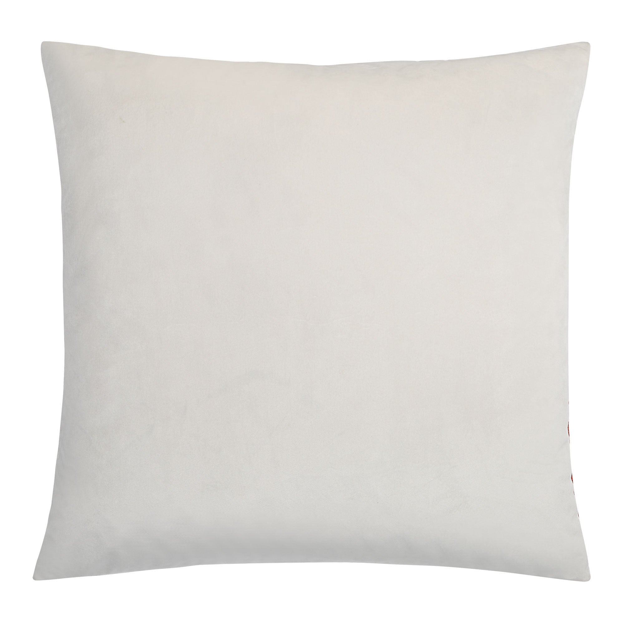 Back view of Lonzo Indoor Pillow in a solid light color, showcasing its smooth fabric.