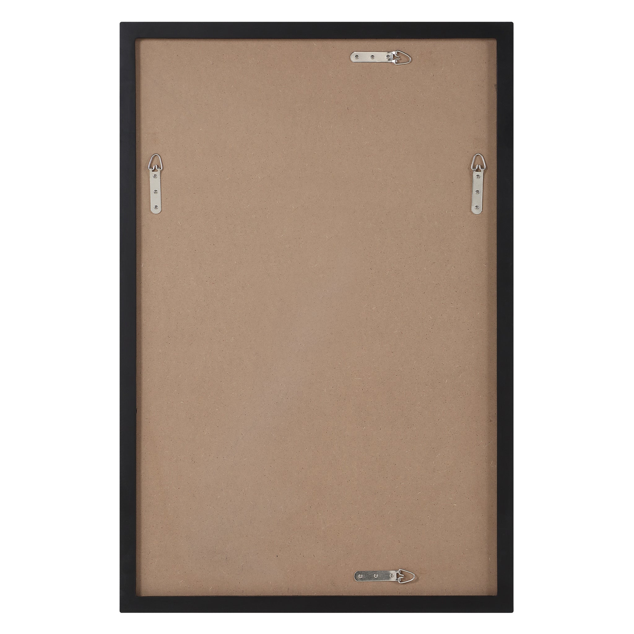 Back view of Agata mirror showing the black frame and mounting hardware.