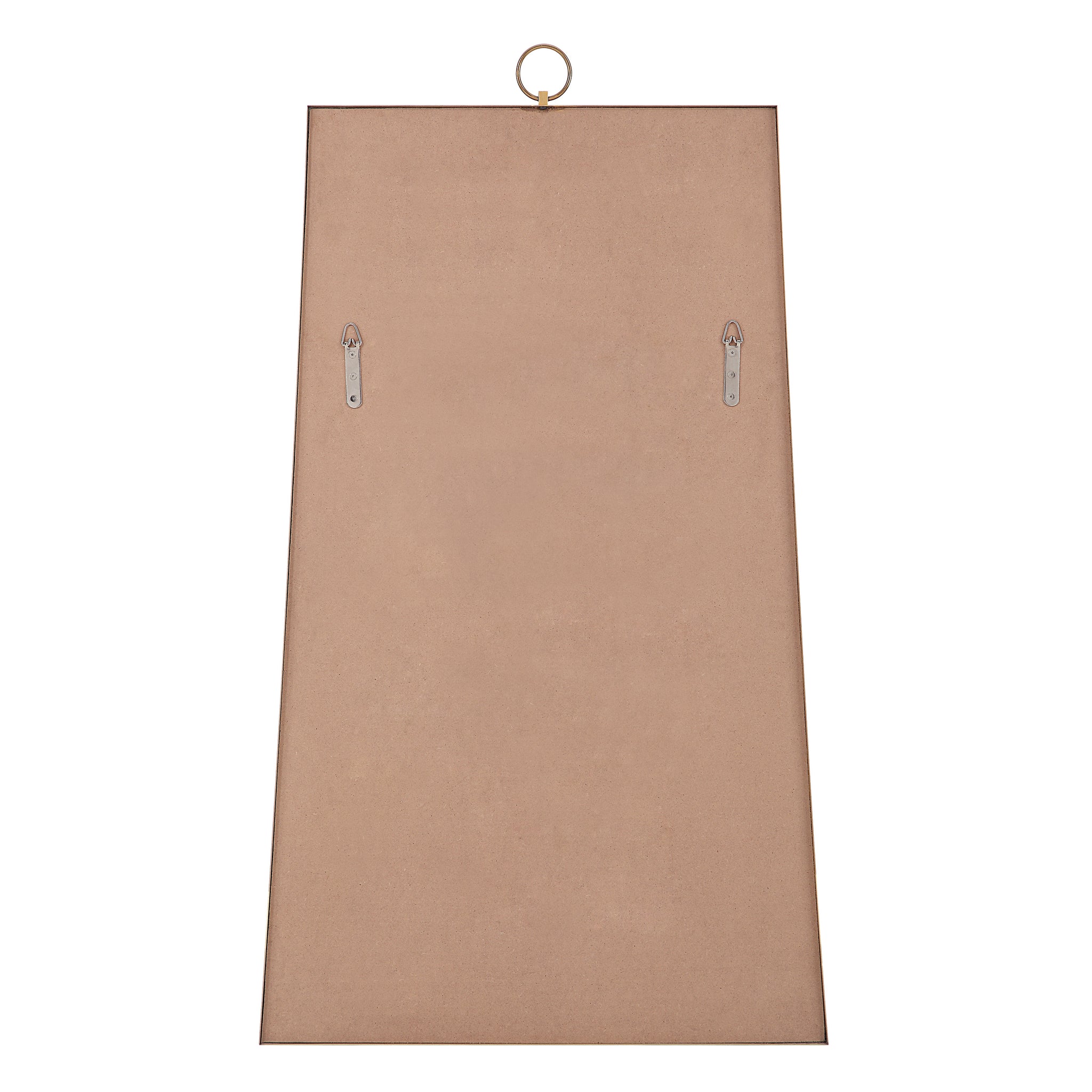 Back view of the Ariadne Wall Mirror showing mounting hardware and a smooth surface.